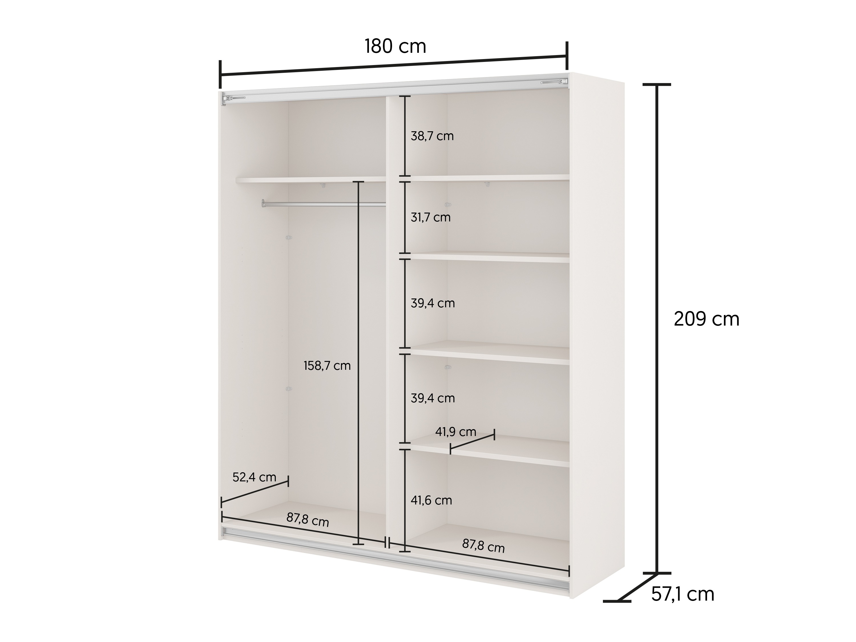 Kleiderschrank Melvele 126