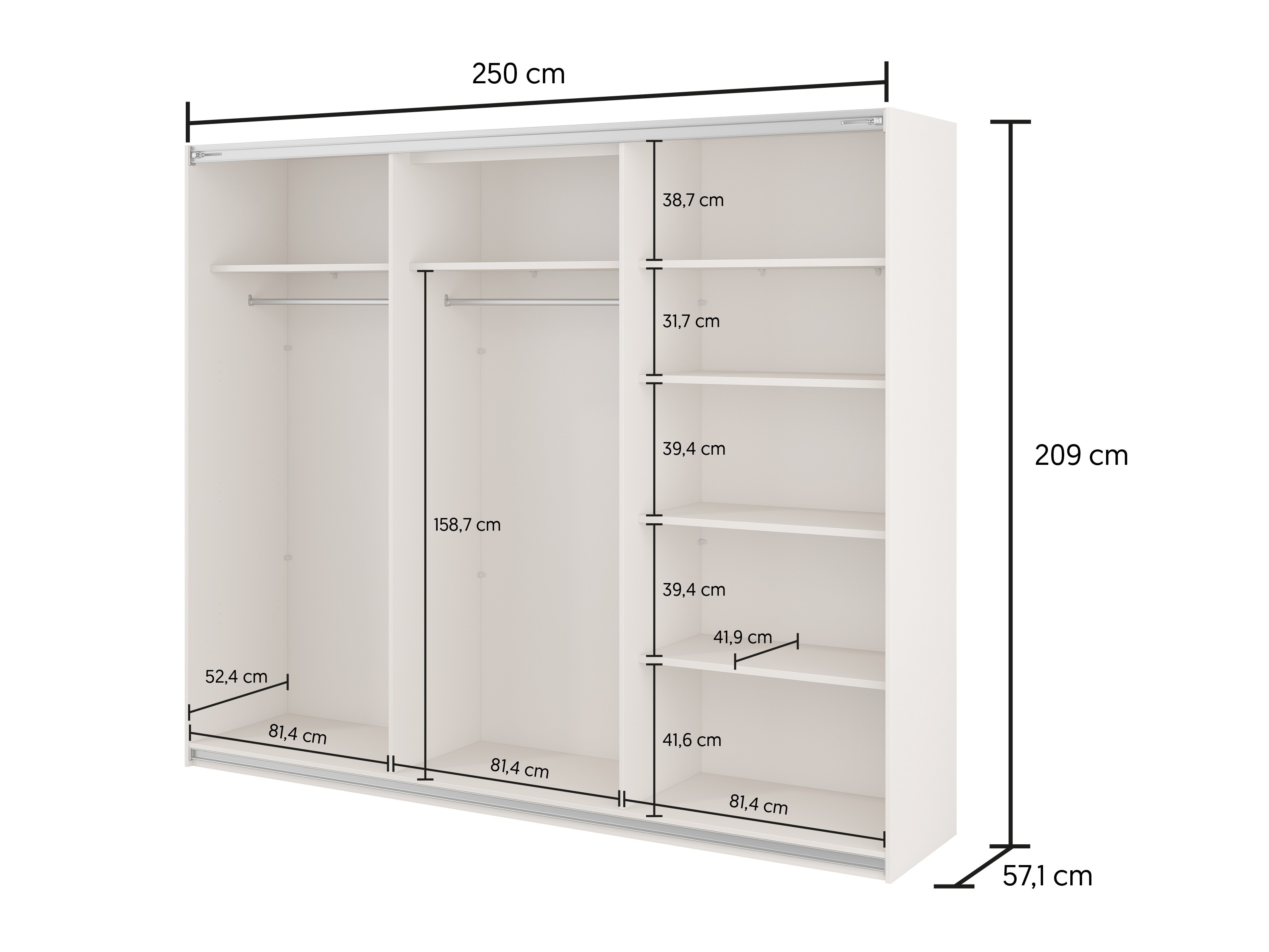 Kleiderschrank Melvele 127