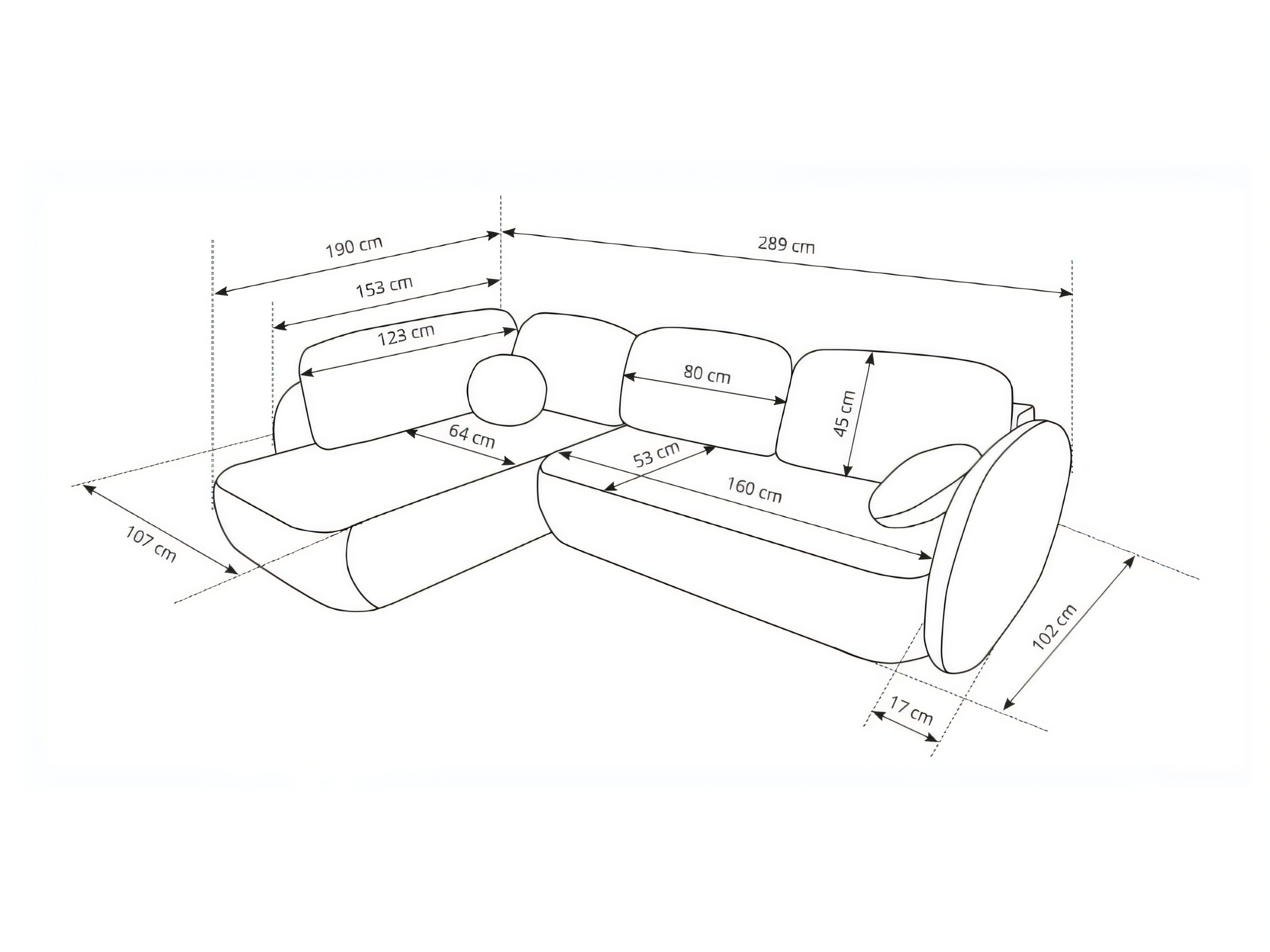 Ecksofa Kingston 208 (Egon 07)