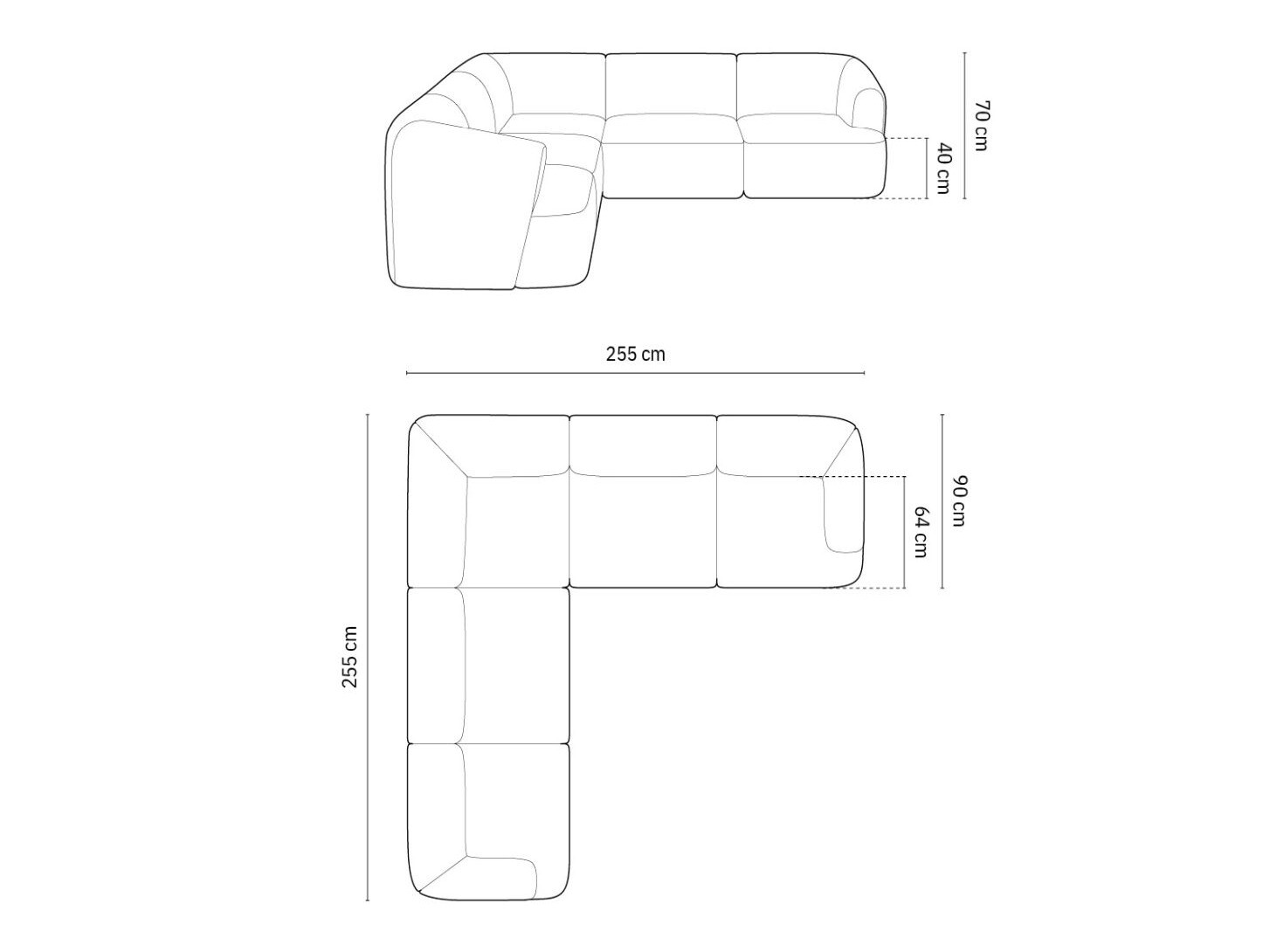Ecksofa Felrevu 106 (Lincoln 52D)
