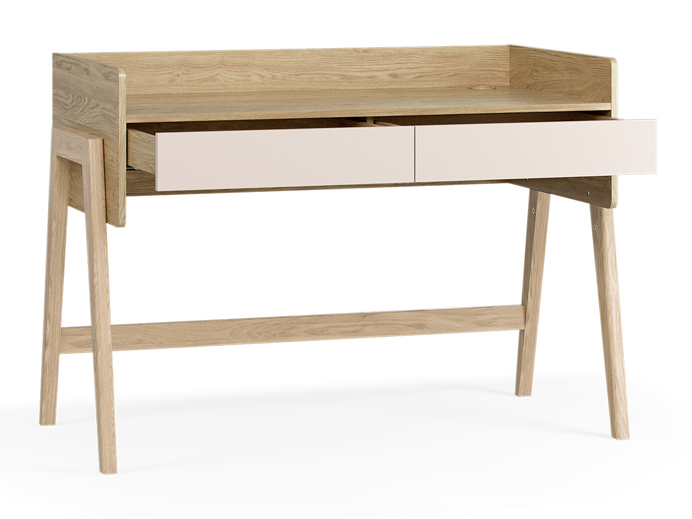 Bürotisch Velrome 111 (Eichenholzoptik + Beige)