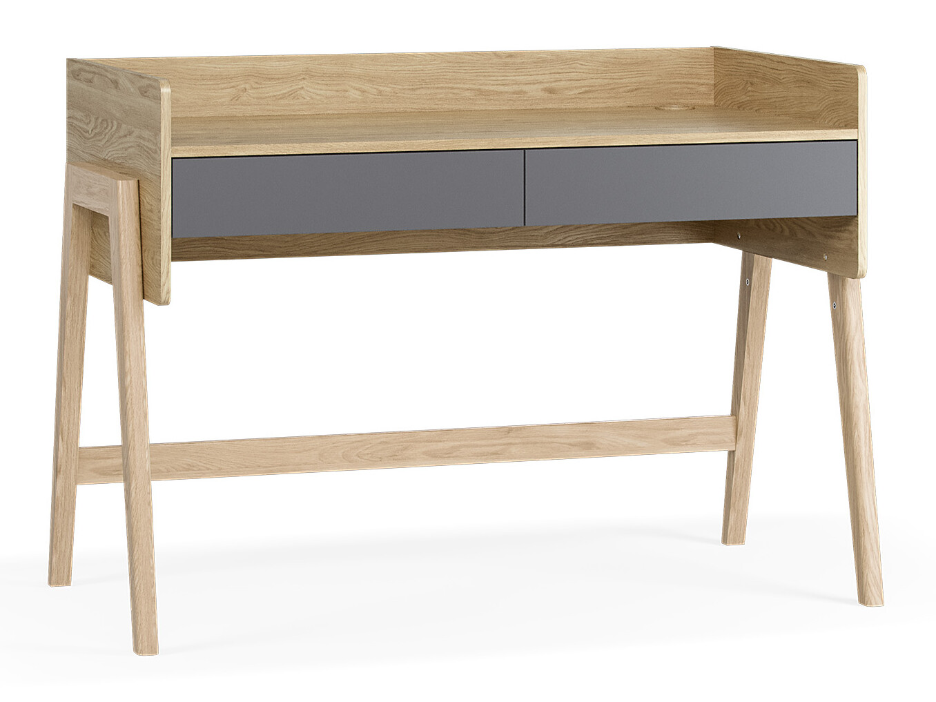 Bürotisch Velrome 111 (Eichenholzoptik + Graphit)