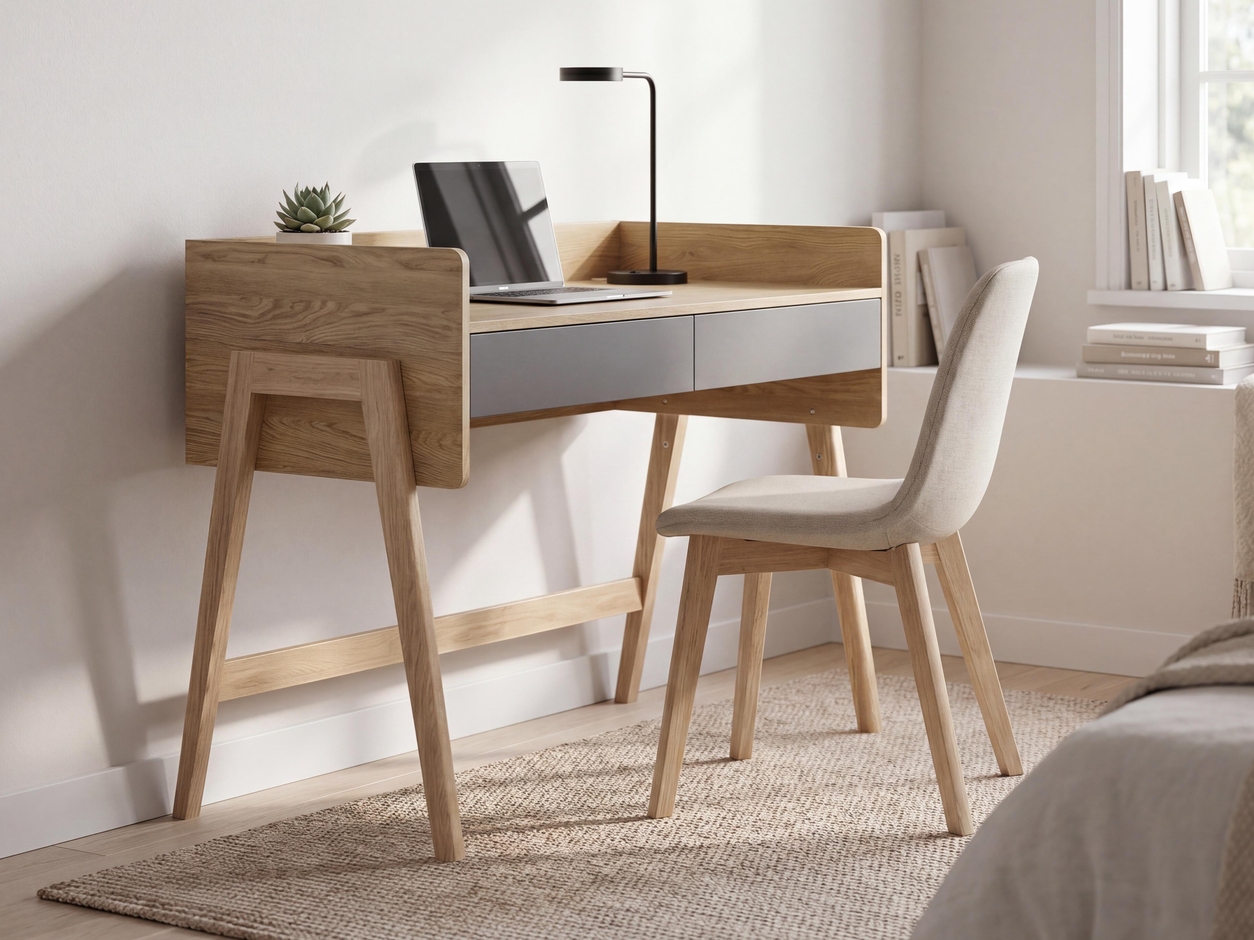Bürotisch Velrome 111 (Eichenholzoptik + Graphit)