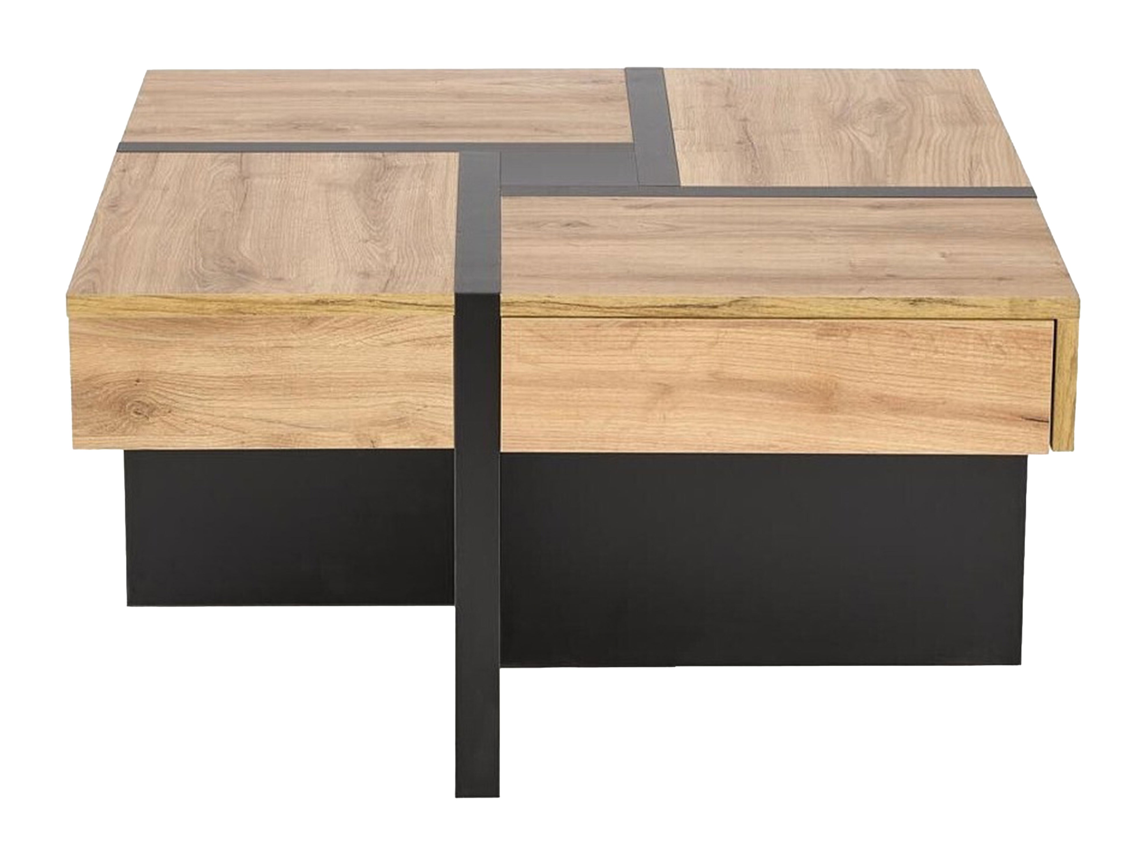 Couchtisch Houston 1698 (Craft eichenholzoptik + Schwarz)