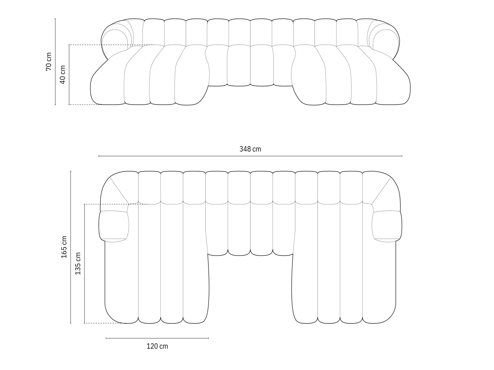 Ecksofa Calvero 100 (Eden 02)