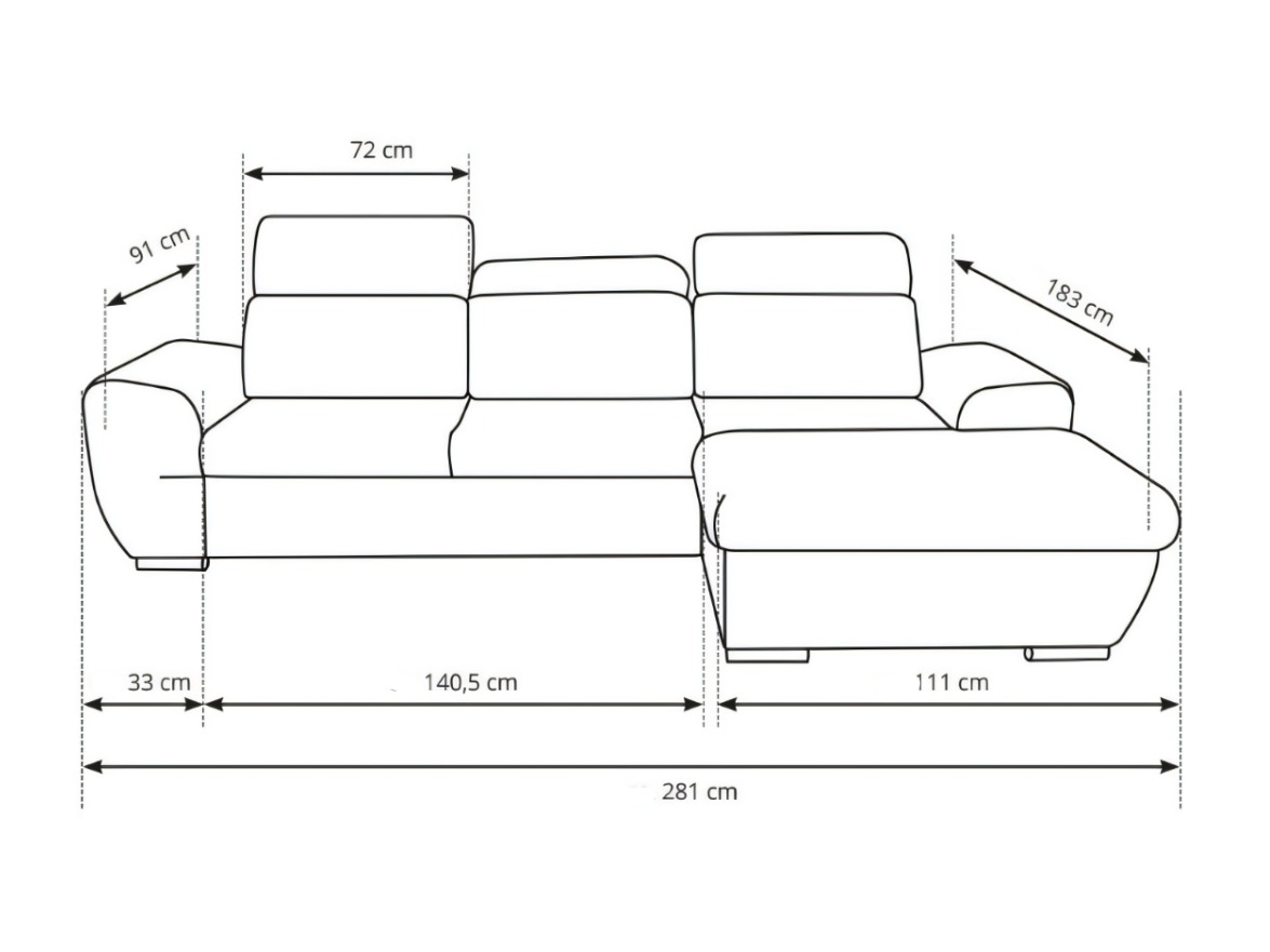 Ecksofa Kingston 207 (Rechts)