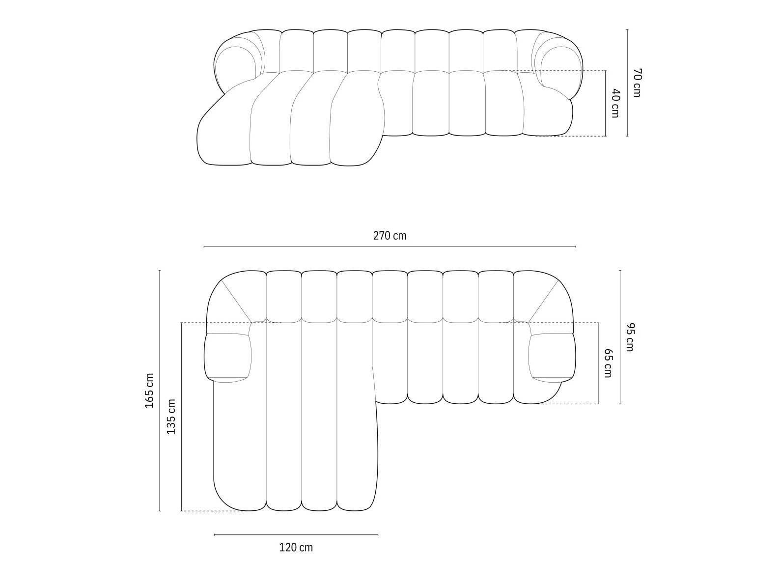 Ecksofa Calvero 104 (Eden 18)