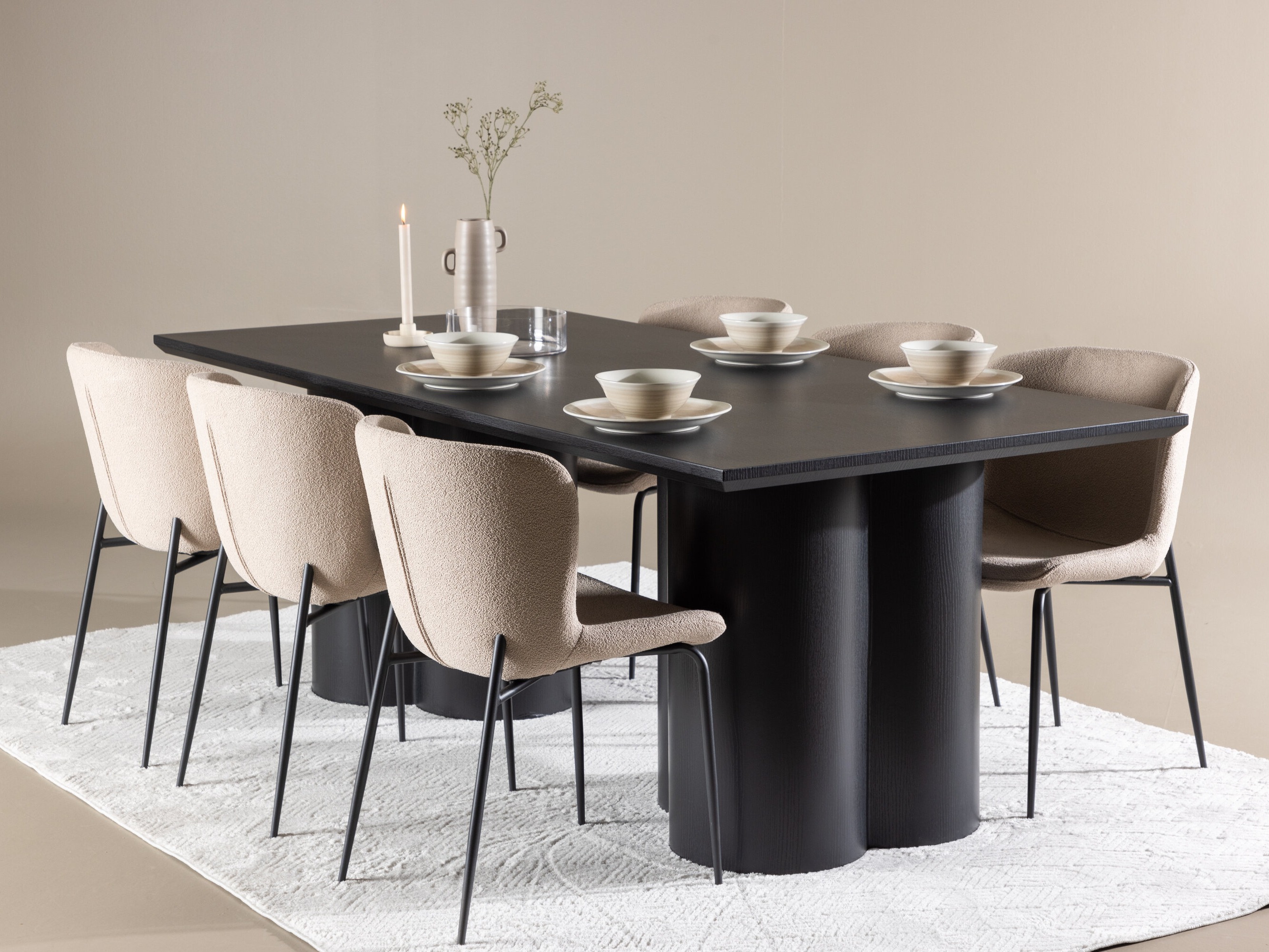 Essgruppe Dallas 5343 (Beige)