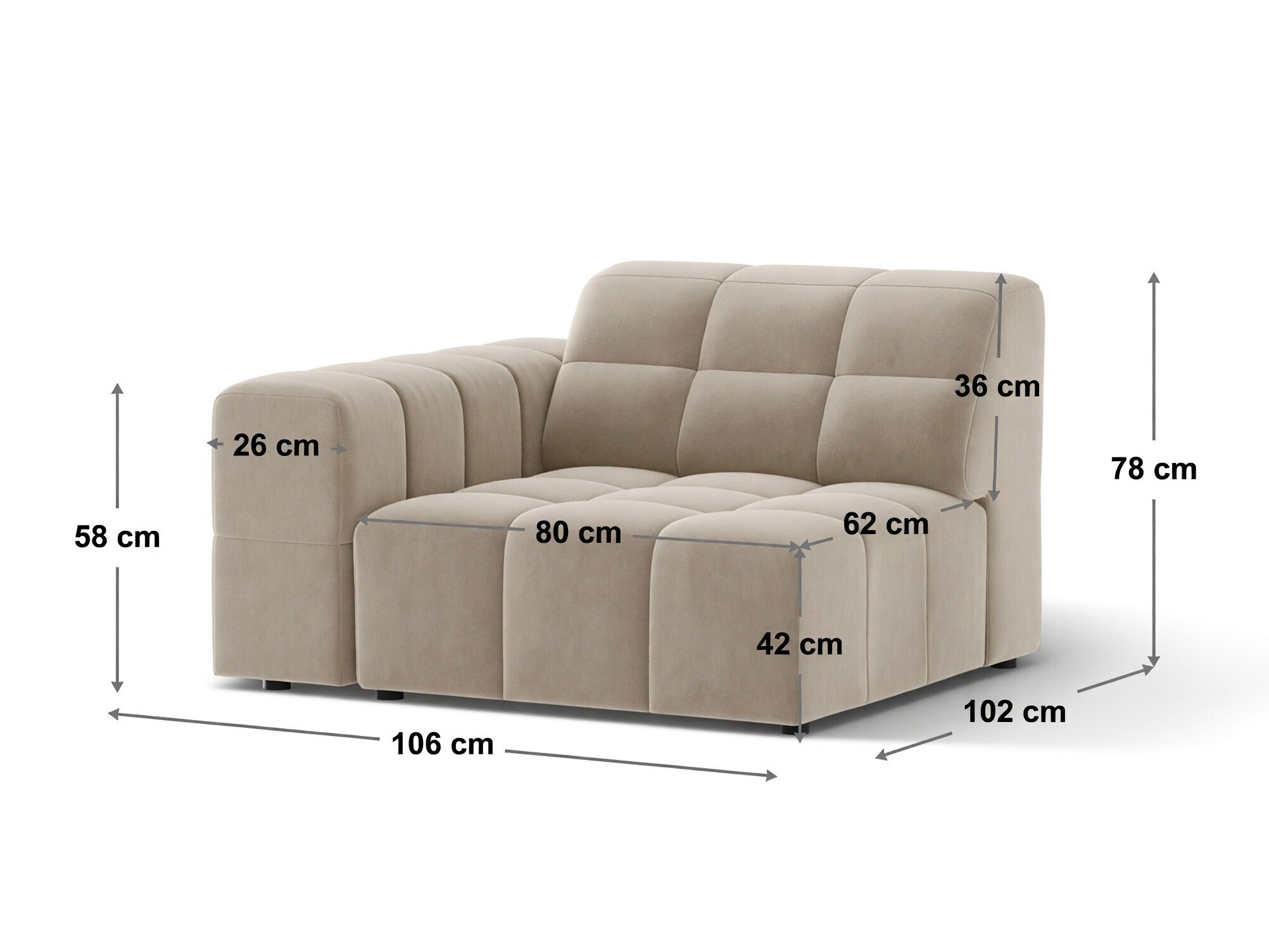 Modulare Sitzgruppe Somelo 112 (Bluvel 30)