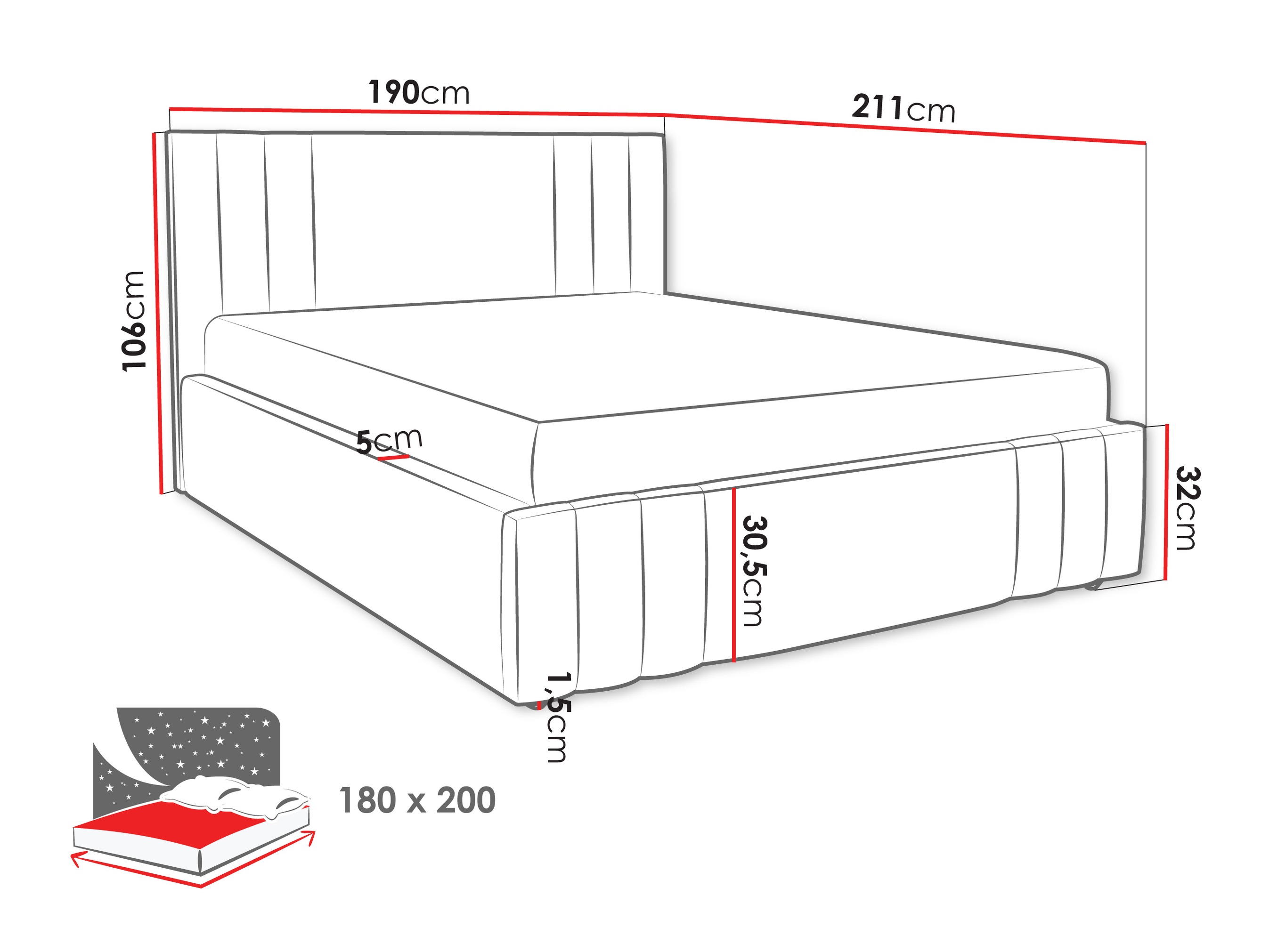 Bett Lepos (Nazar 225.05)