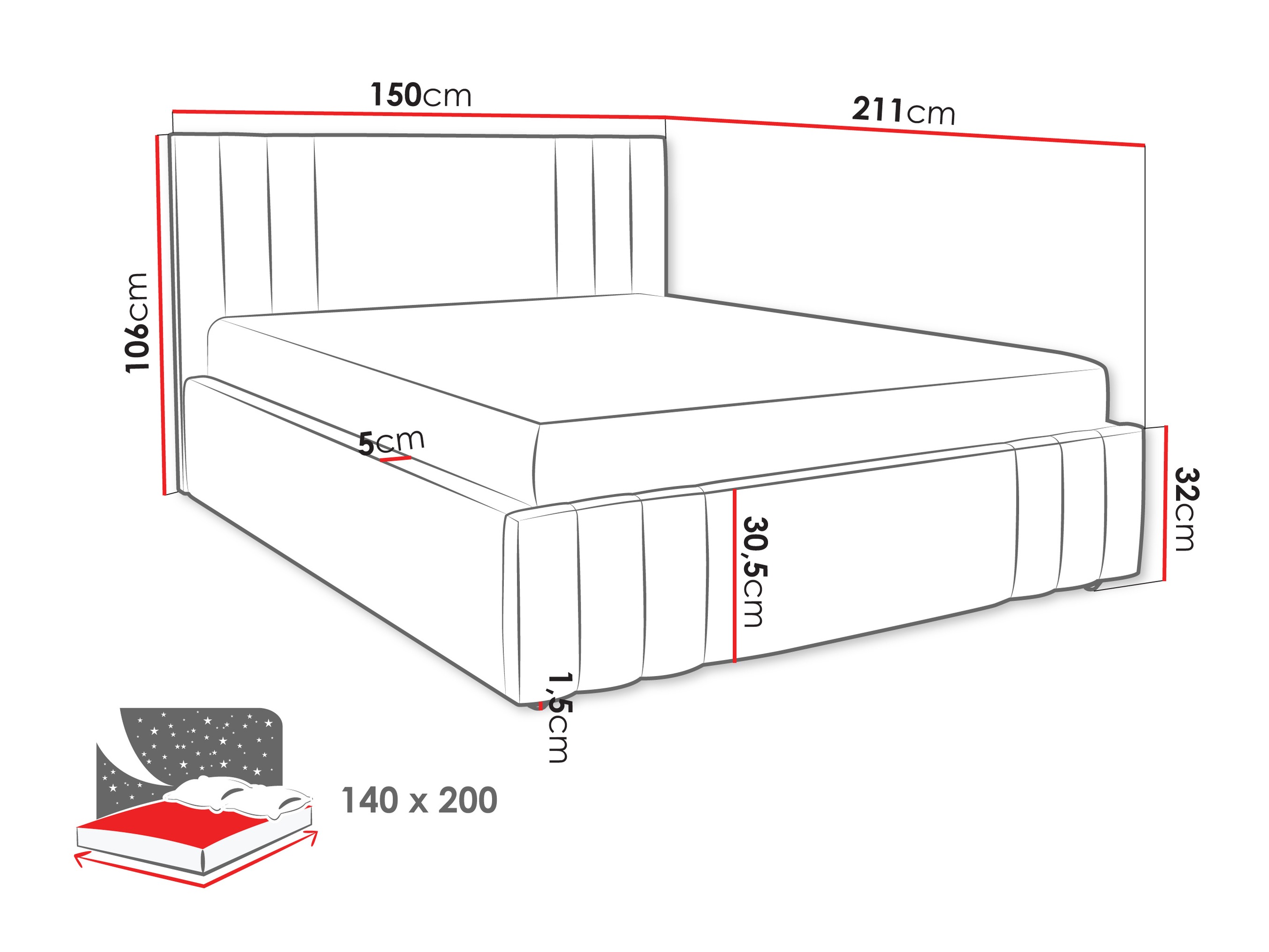 Bett Lepos (Nazar 225.06)