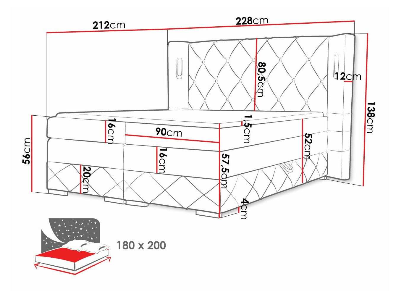 Boxspringbett SD3125