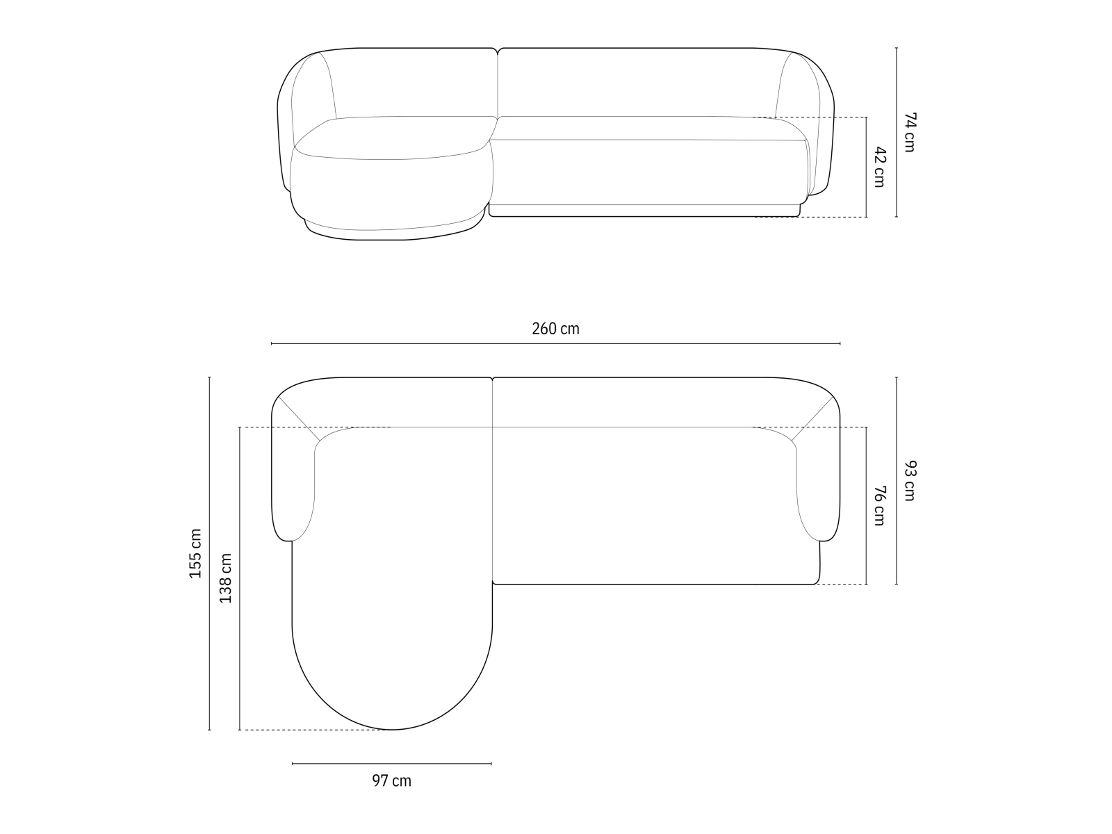 Ecksofa Larelbu 100 (Salvador 01)