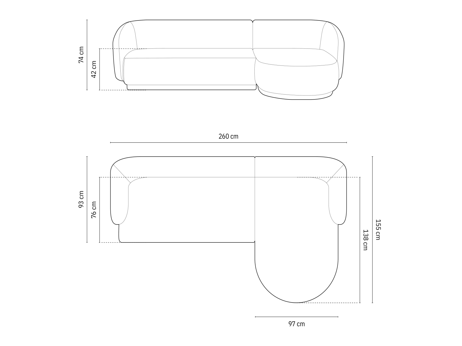Ecksofa Larelbu 100 (Salvador 18)