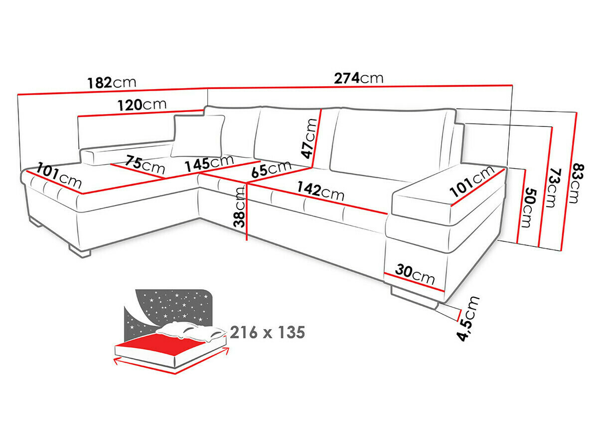 Ecksofa SD3124