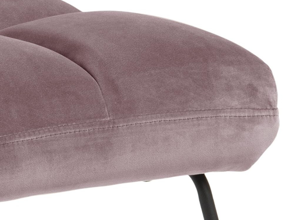 Sessel Norsica 370 (Staubig rosa + Schwarz)