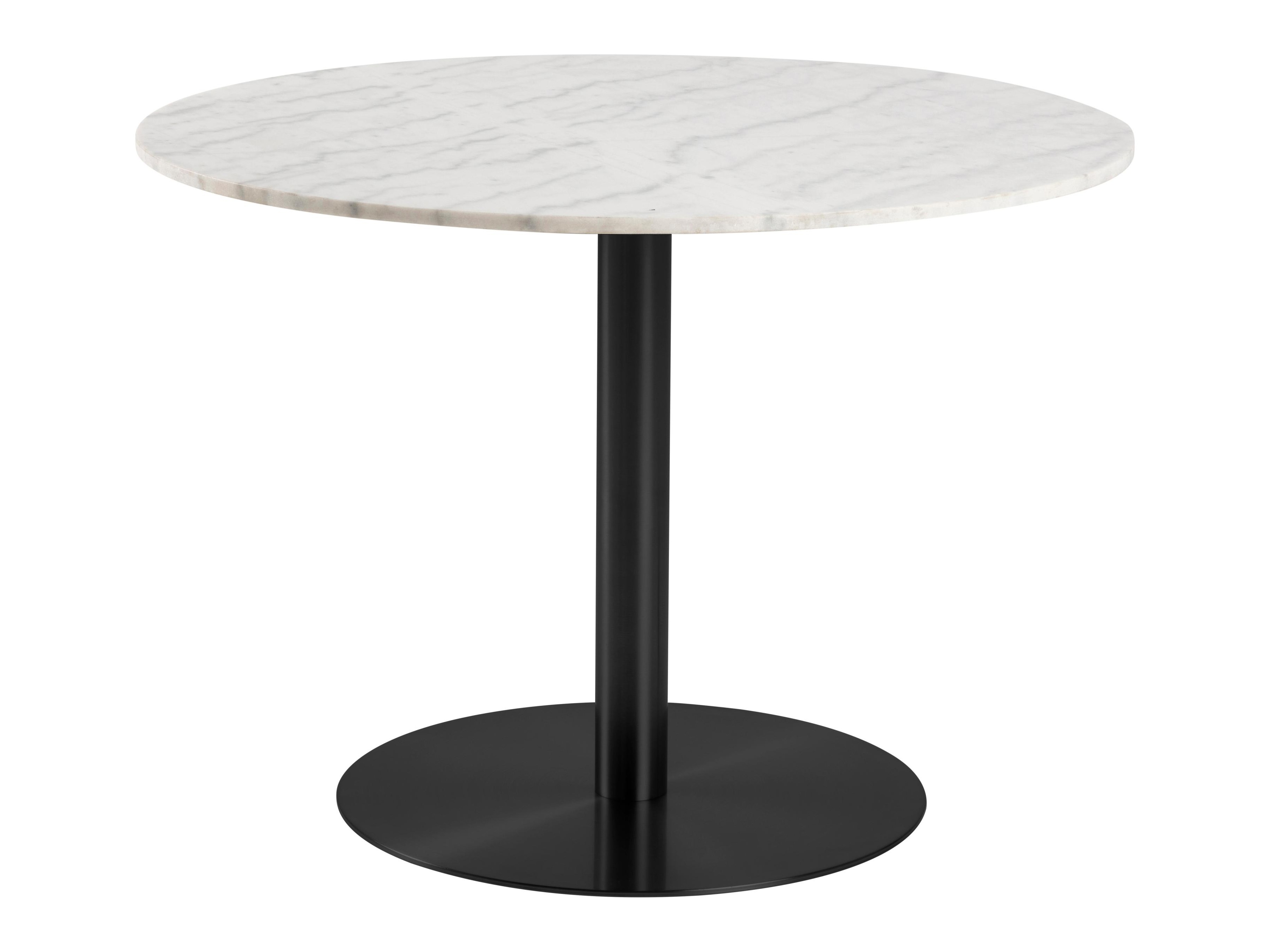 Tisch Norsica 420 (Schwarz + Weisser Marmor)