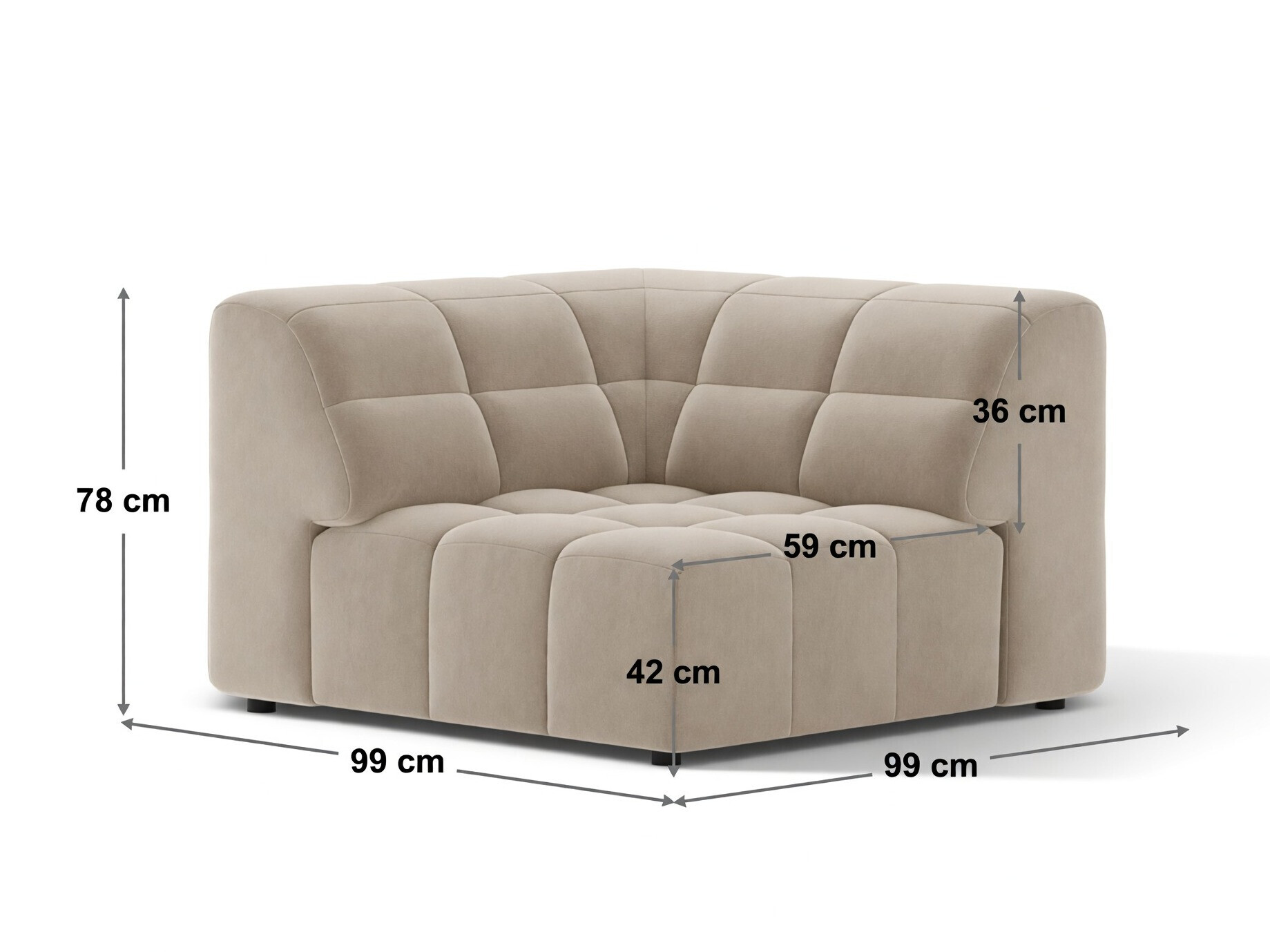 Modulare Sitzgruppe Somelo 115 (Bluvel 19)