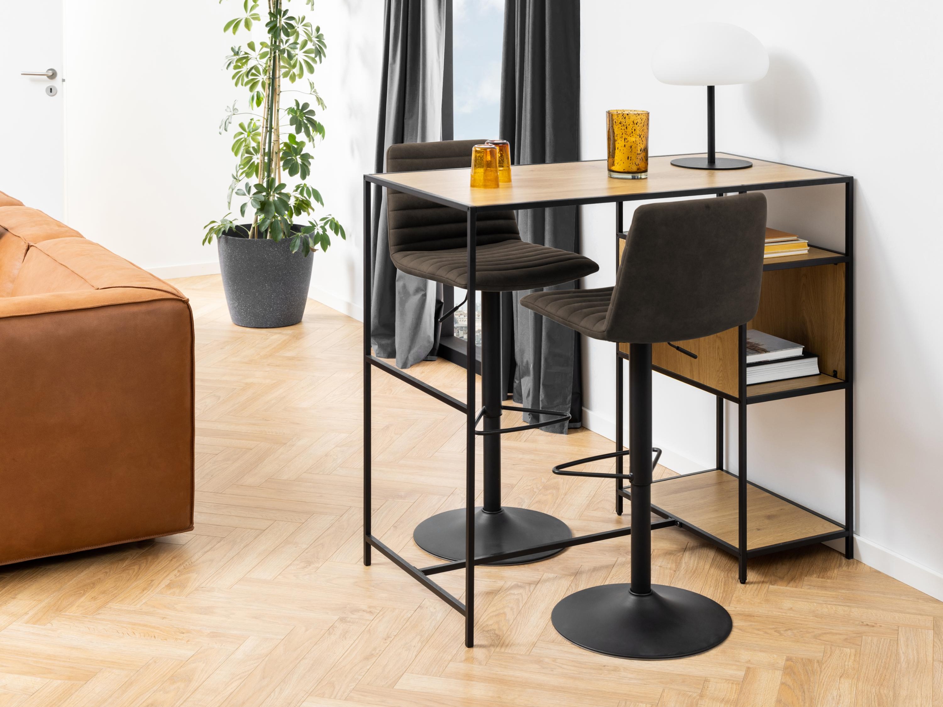 Barstuhl Norsica 501 (Anthrazit + Schwarz)