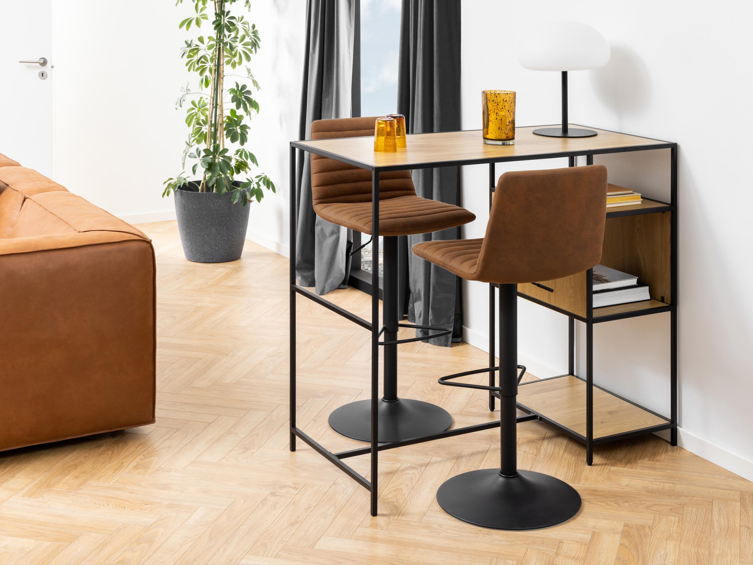 Barstuhl Norsica 501 (Braun + Schwarz)