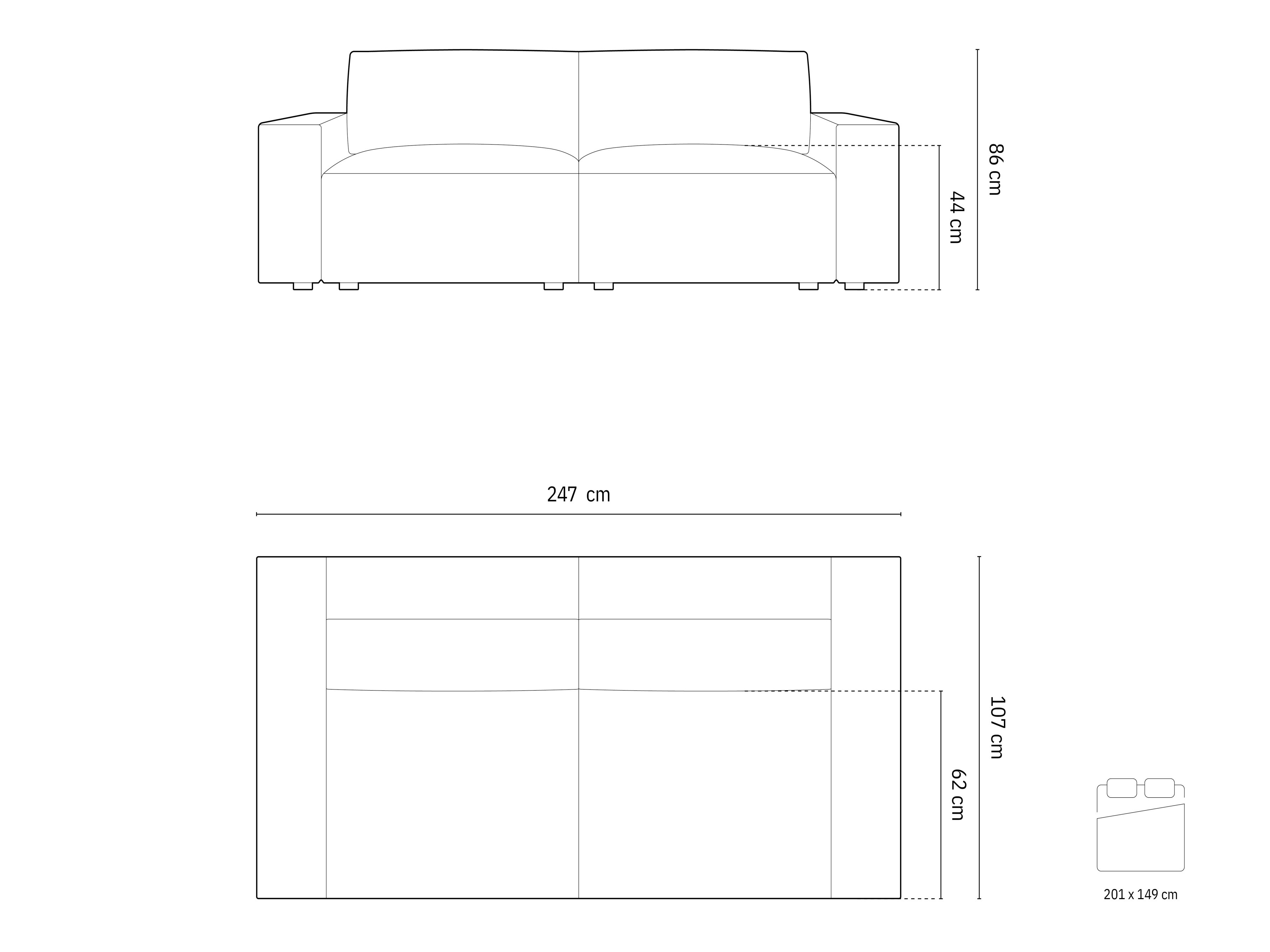 Schlafsofa SD3138