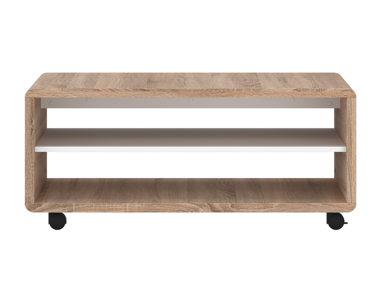 Couchtisch Ontario 239 (Sonoma eichenholz + Weiss)