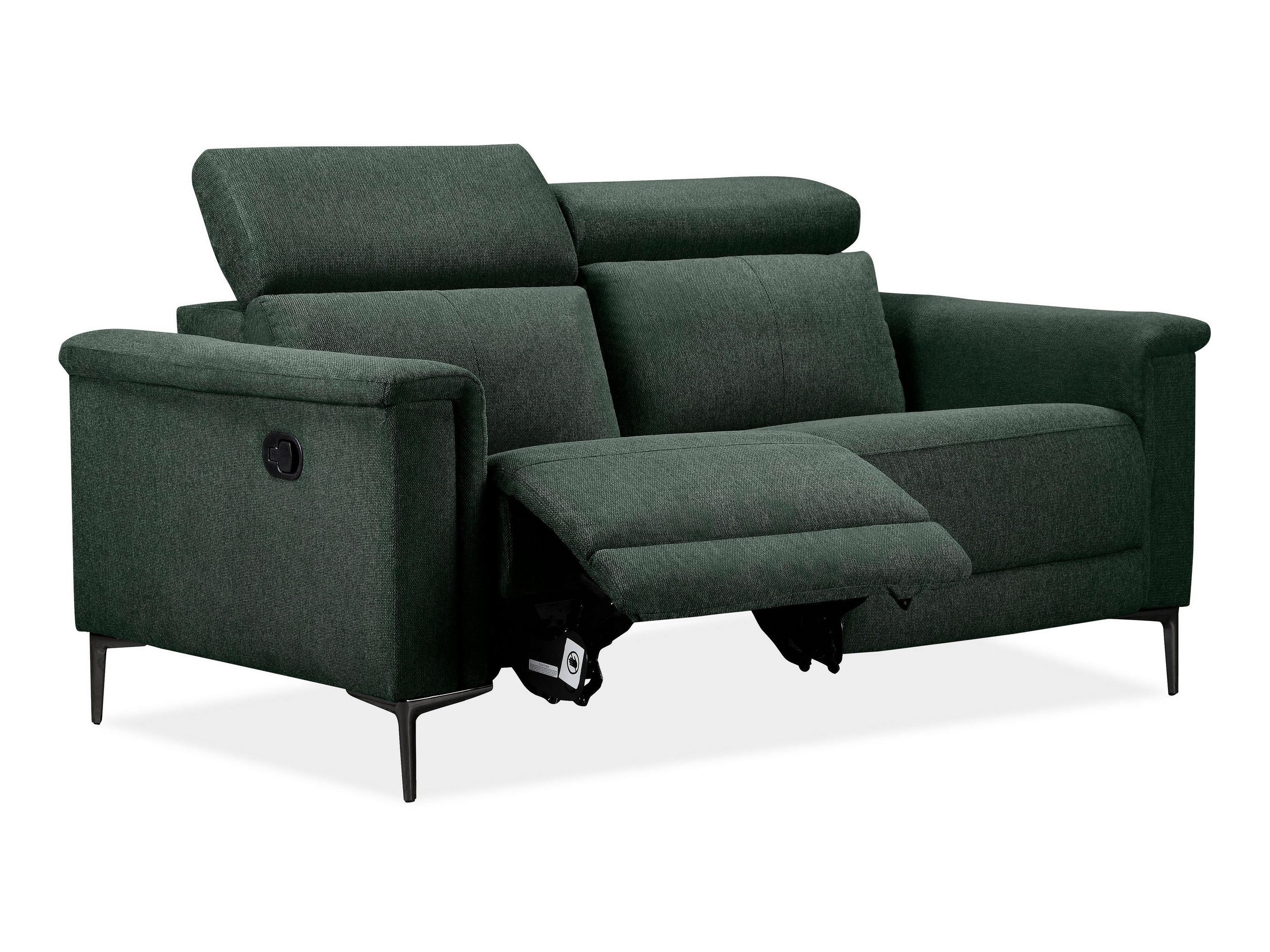 Sofa mit Liegefunktion Evamare 100 (Dunkelgrün)