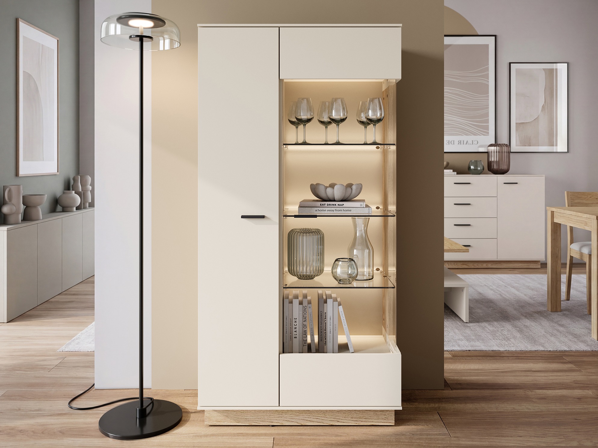 Regal Avicoro 103 (Sonoma eichenholz + Kaschmir)