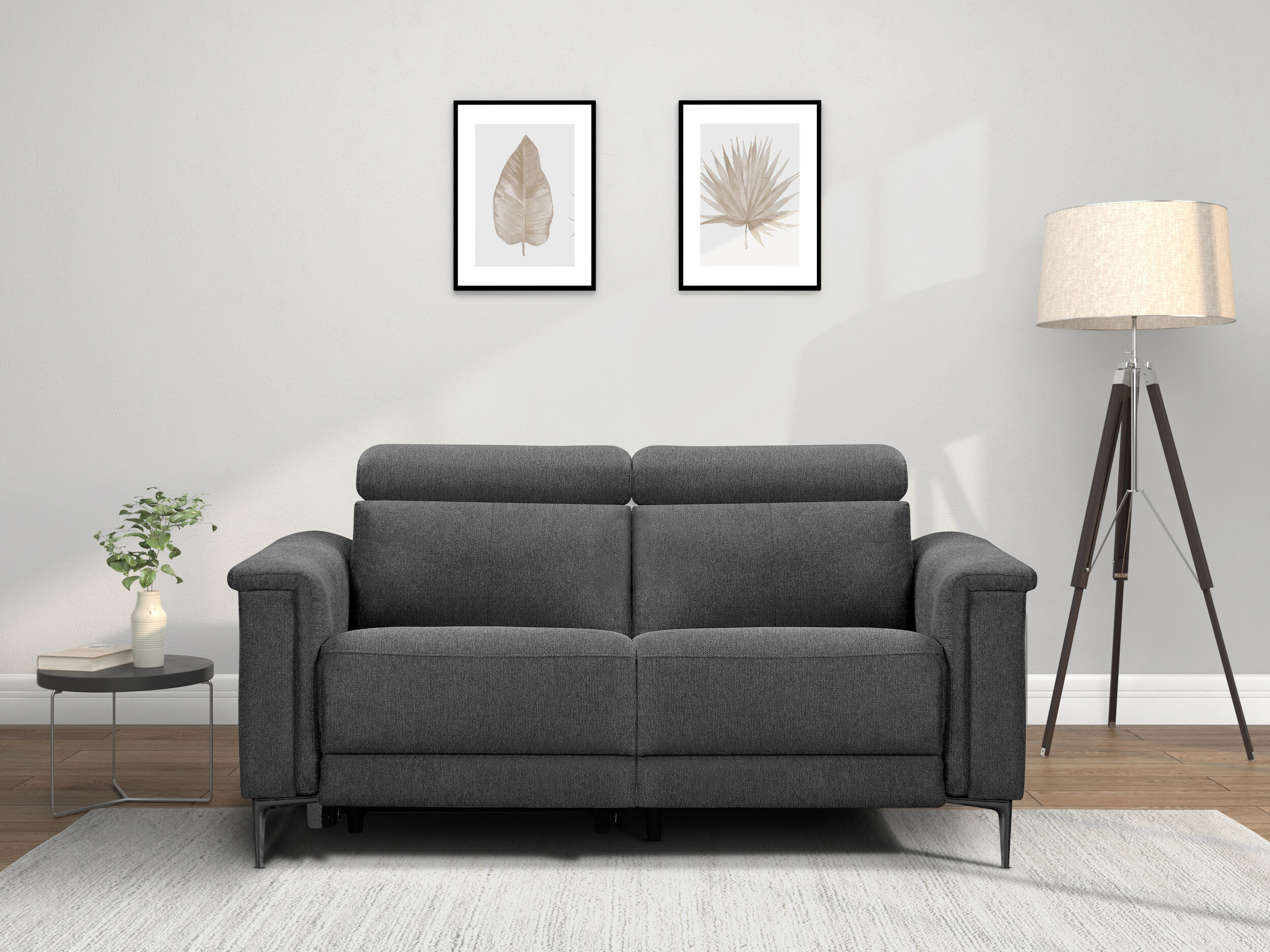 Sofa mit Liegefunktion Evamare 107 (Anthrazit)