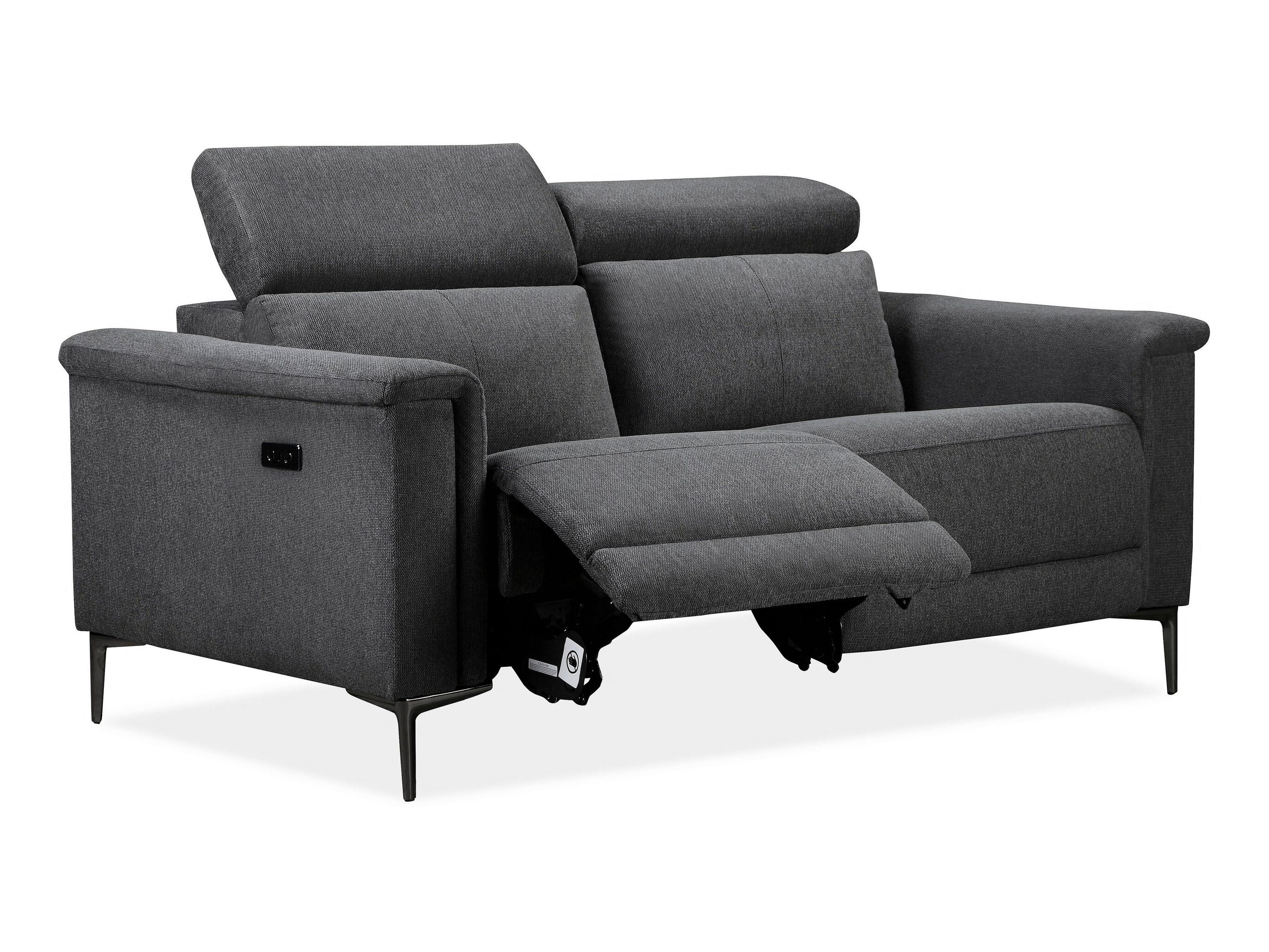 Sofa mit Liegefunktion Evamare 107 (Anthrazit)