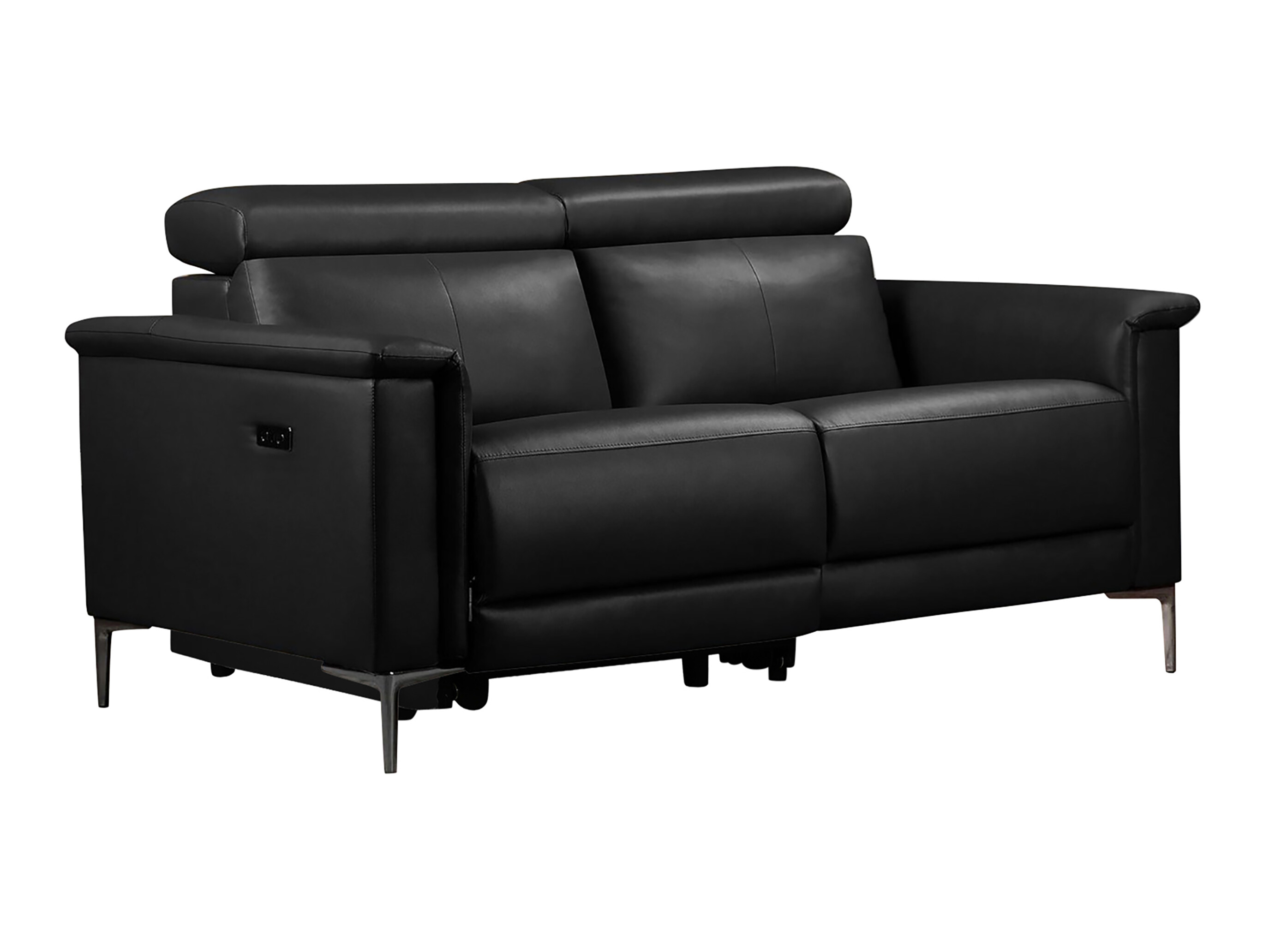 Sofa mit Liegefunktion Evamare 107 (Schwarz)