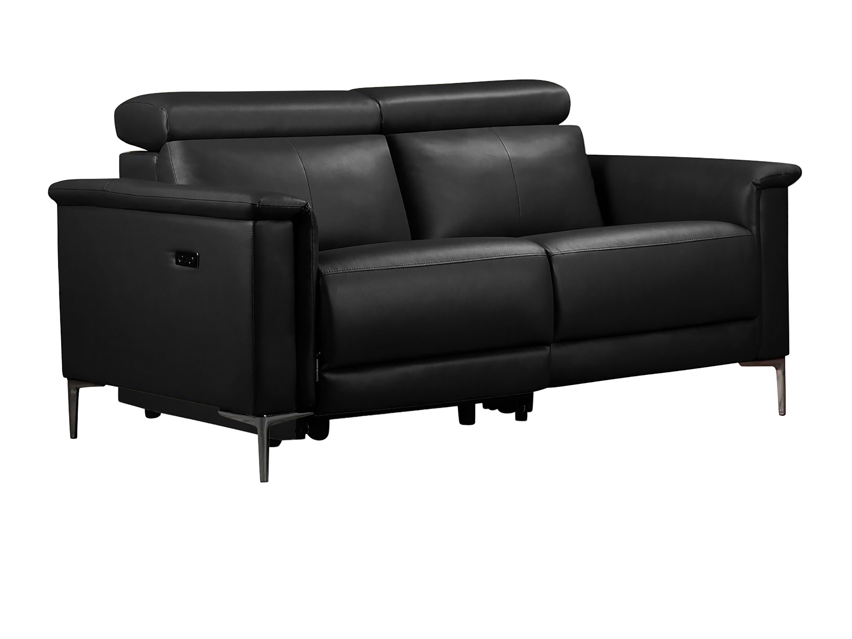 Sofa mit Liegefunktion Evamare 107 (Schwarz)