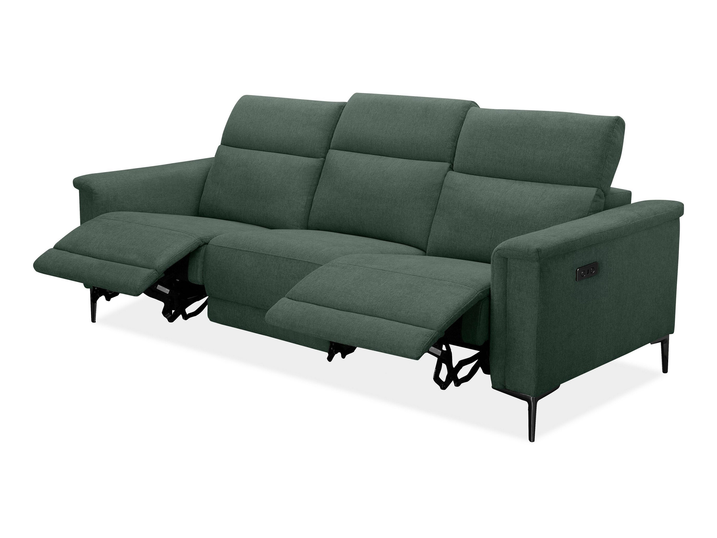 Sofa mit Liegefunktion Denton 1497 (Dunkelgrün)