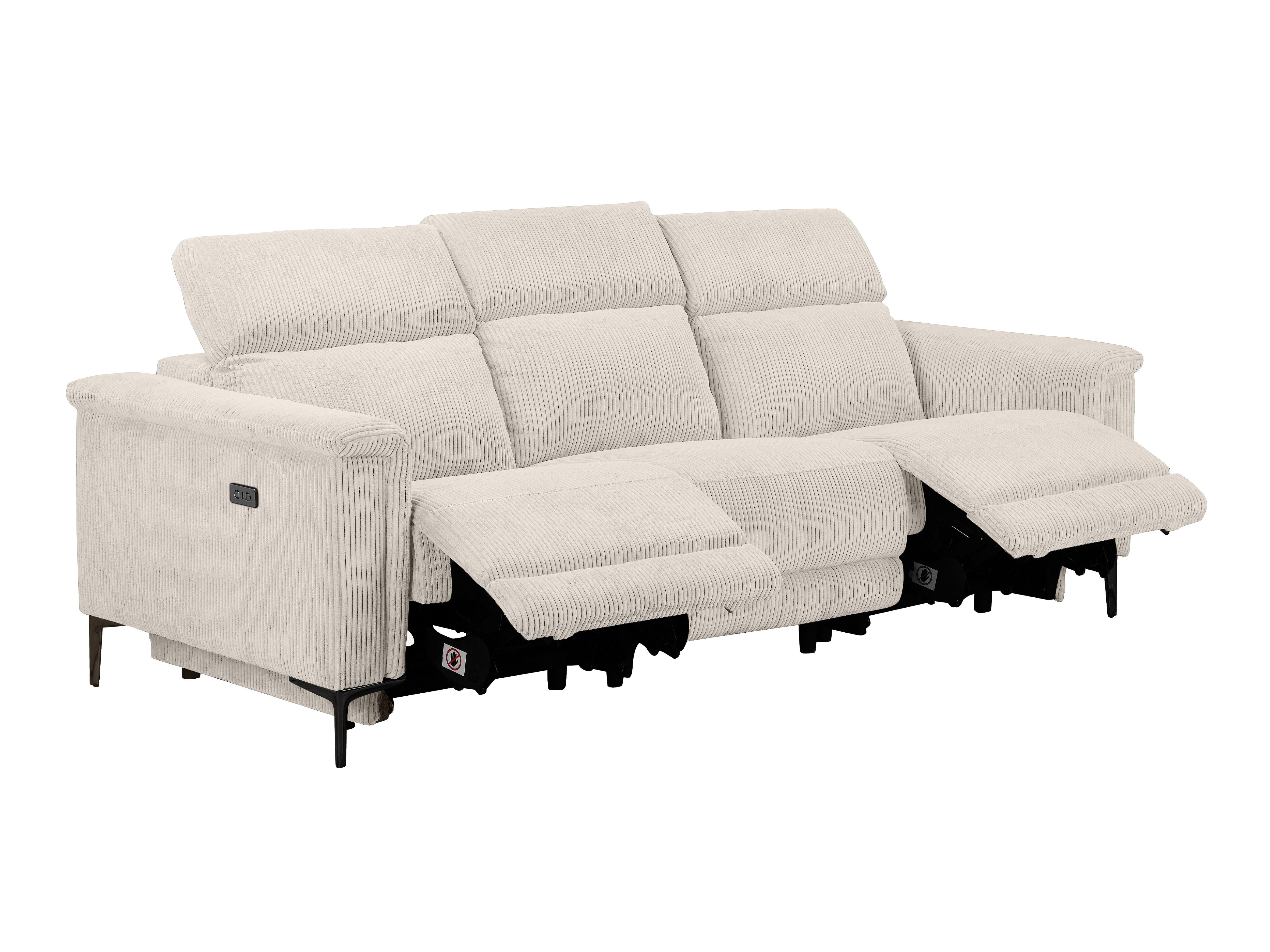 Sofa mit Liegefunktion Evamare 103 (Cremefarben)