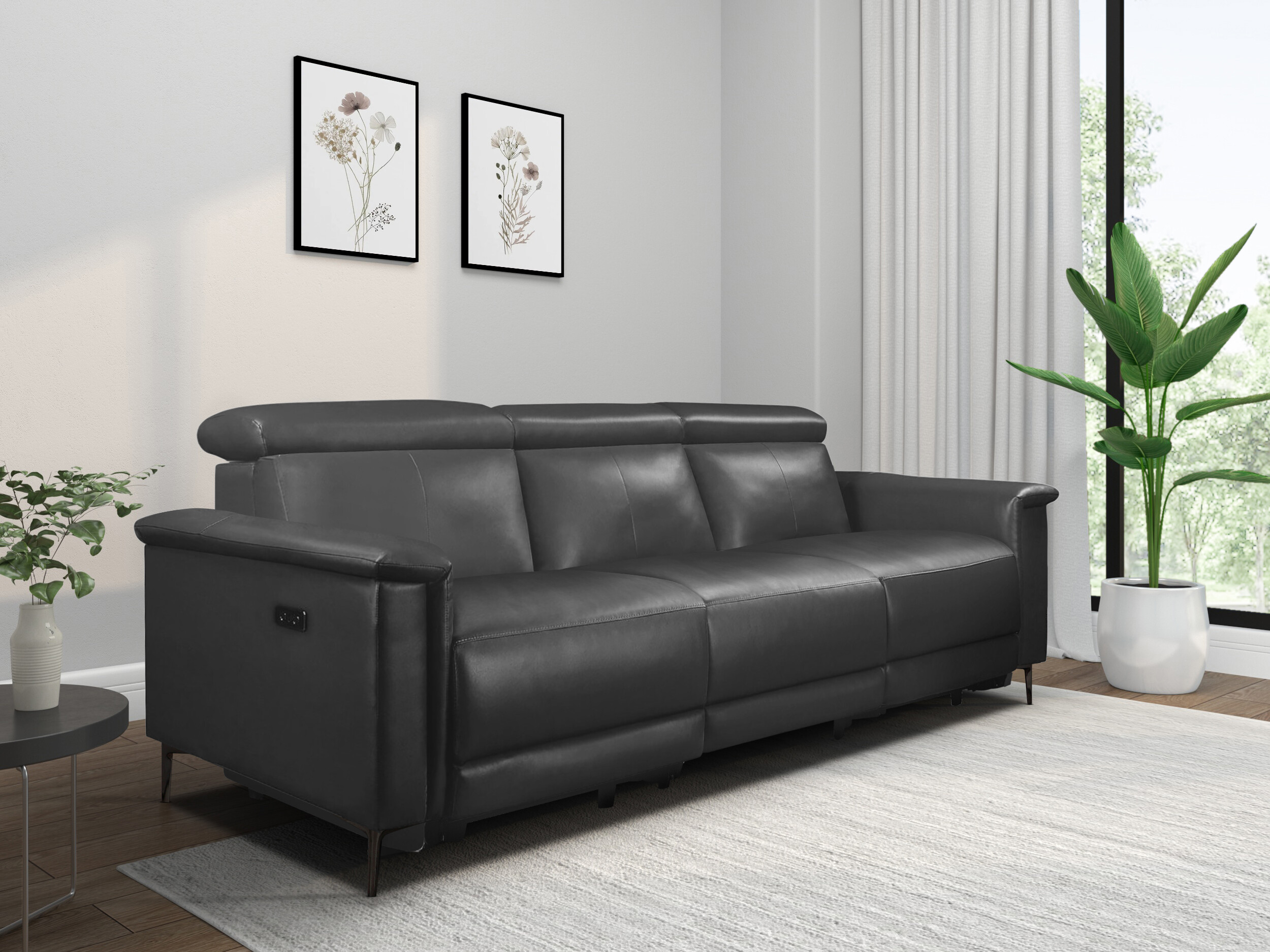 Sofa mit Liegefunktion Evamare 103 (Grau)