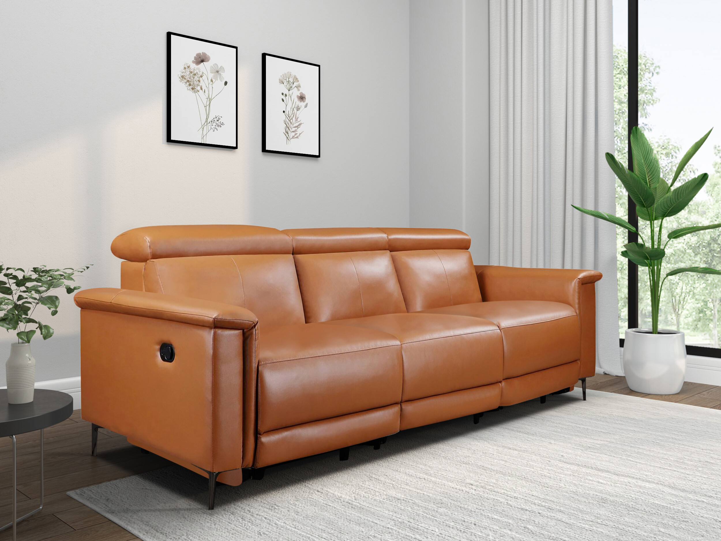 Sofa mit Liegefunktion Evamare 104 (Braun)