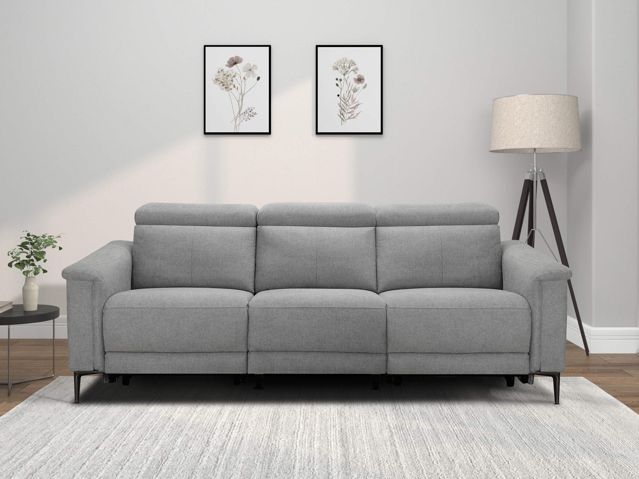 Sofa mit Liegefunktion Evamare 104 (Grau)