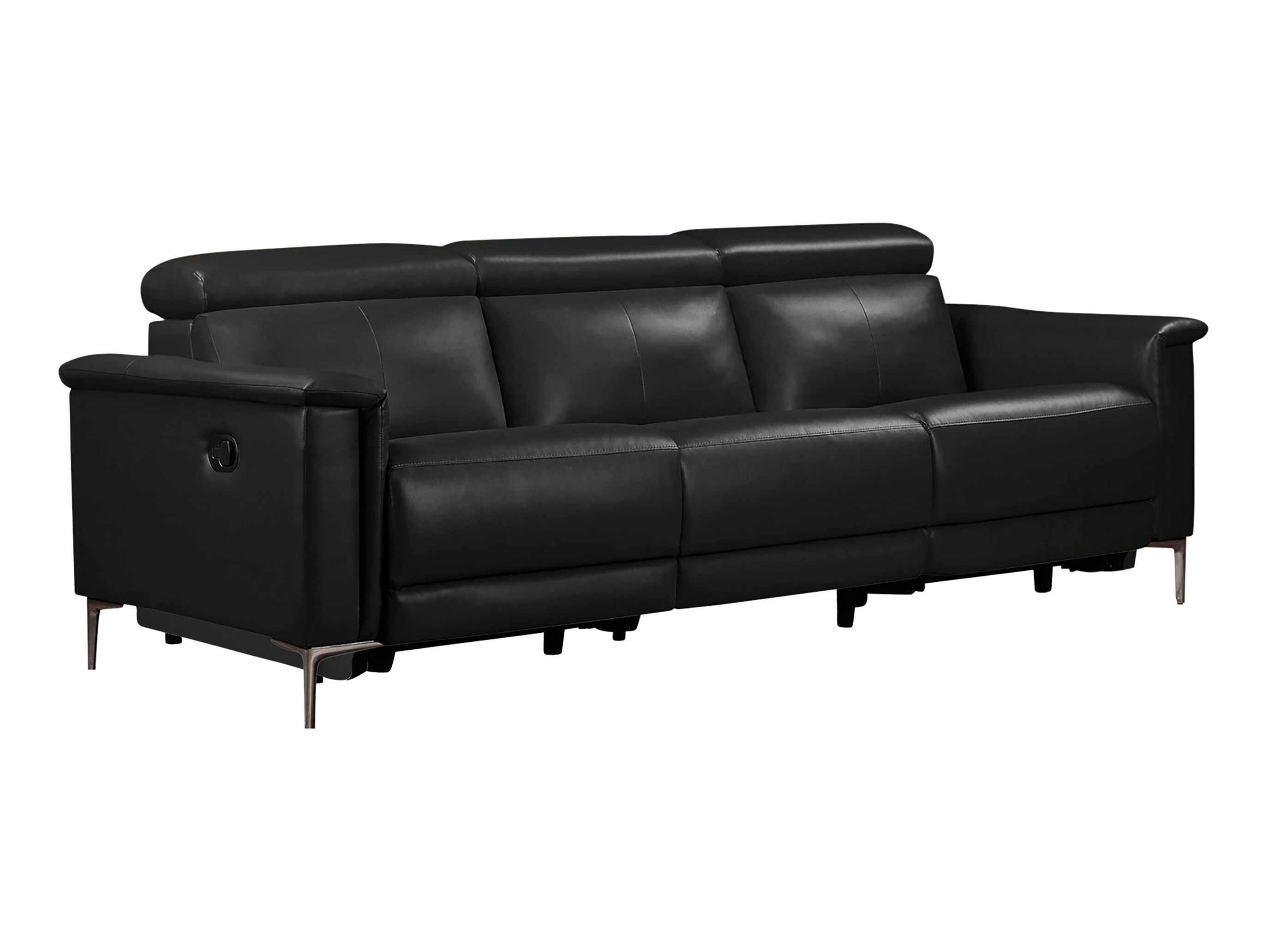 Sofa mit Liegefunktion Evamare 104 (Schwarz)
