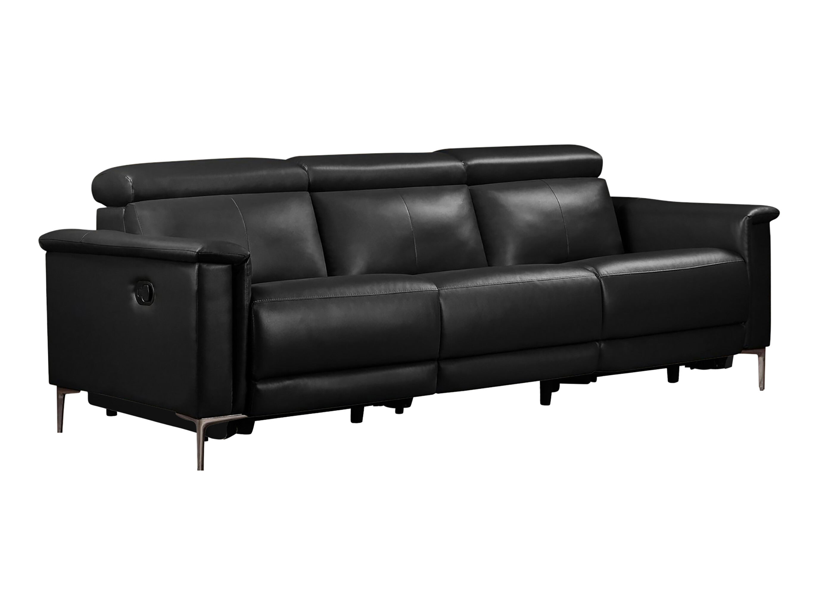 Sofa mit Liegefunktion Evamare 104 (Schwarz)