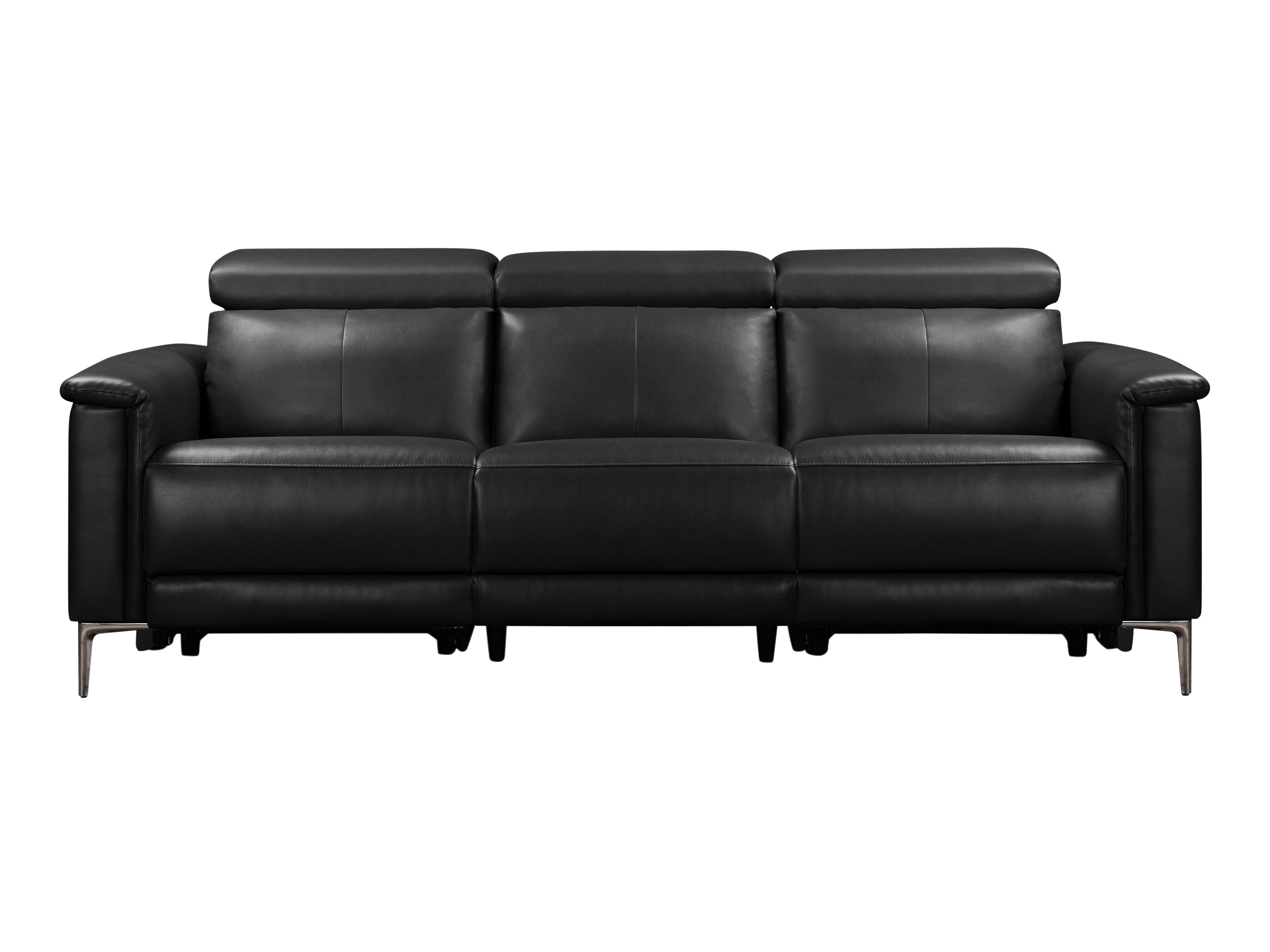 Sofa mit Liegefunktion Evamare 104 (Schwarz)