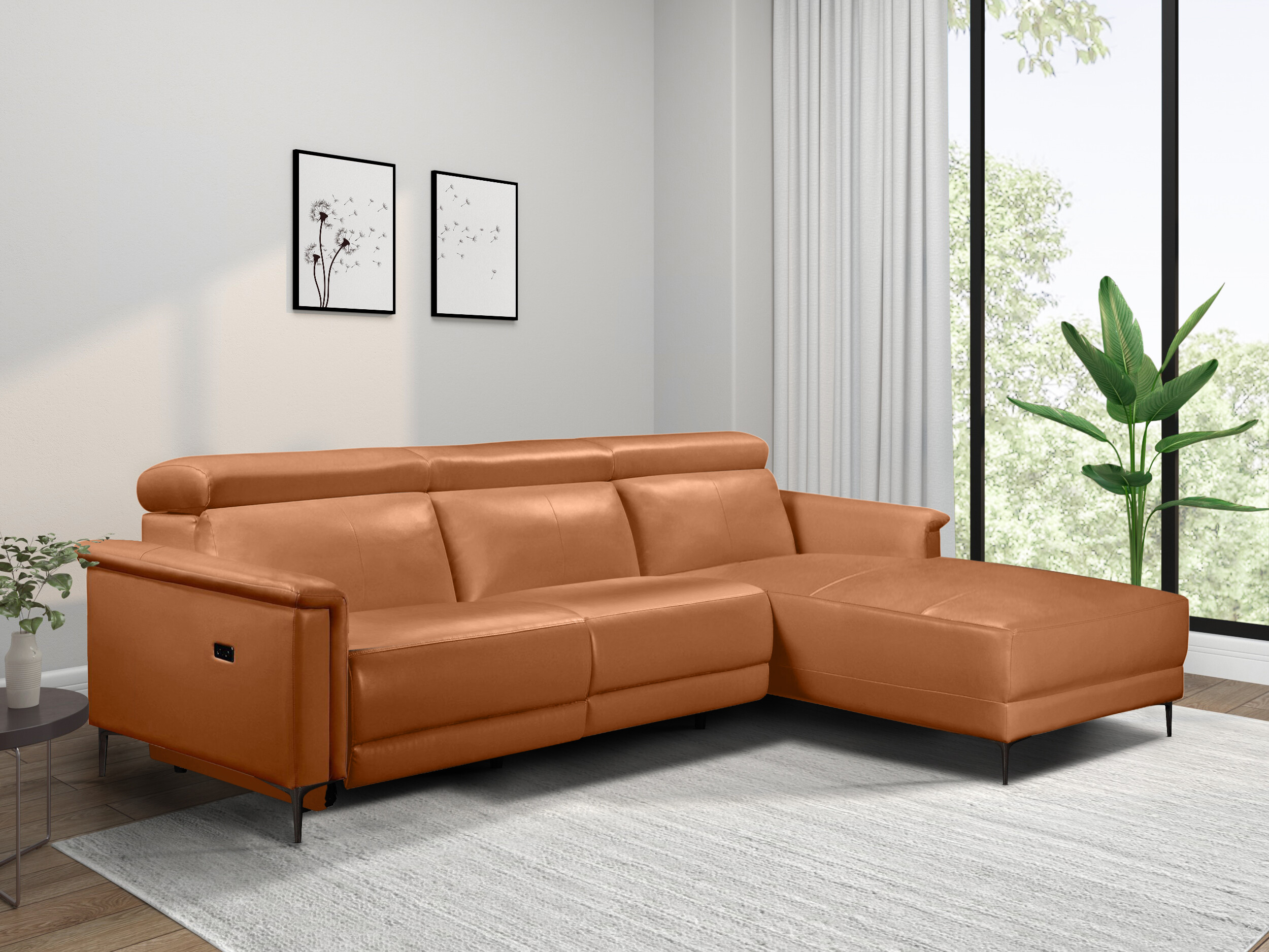 Ecksofa Liegesessel Denton 1499 (Braun)