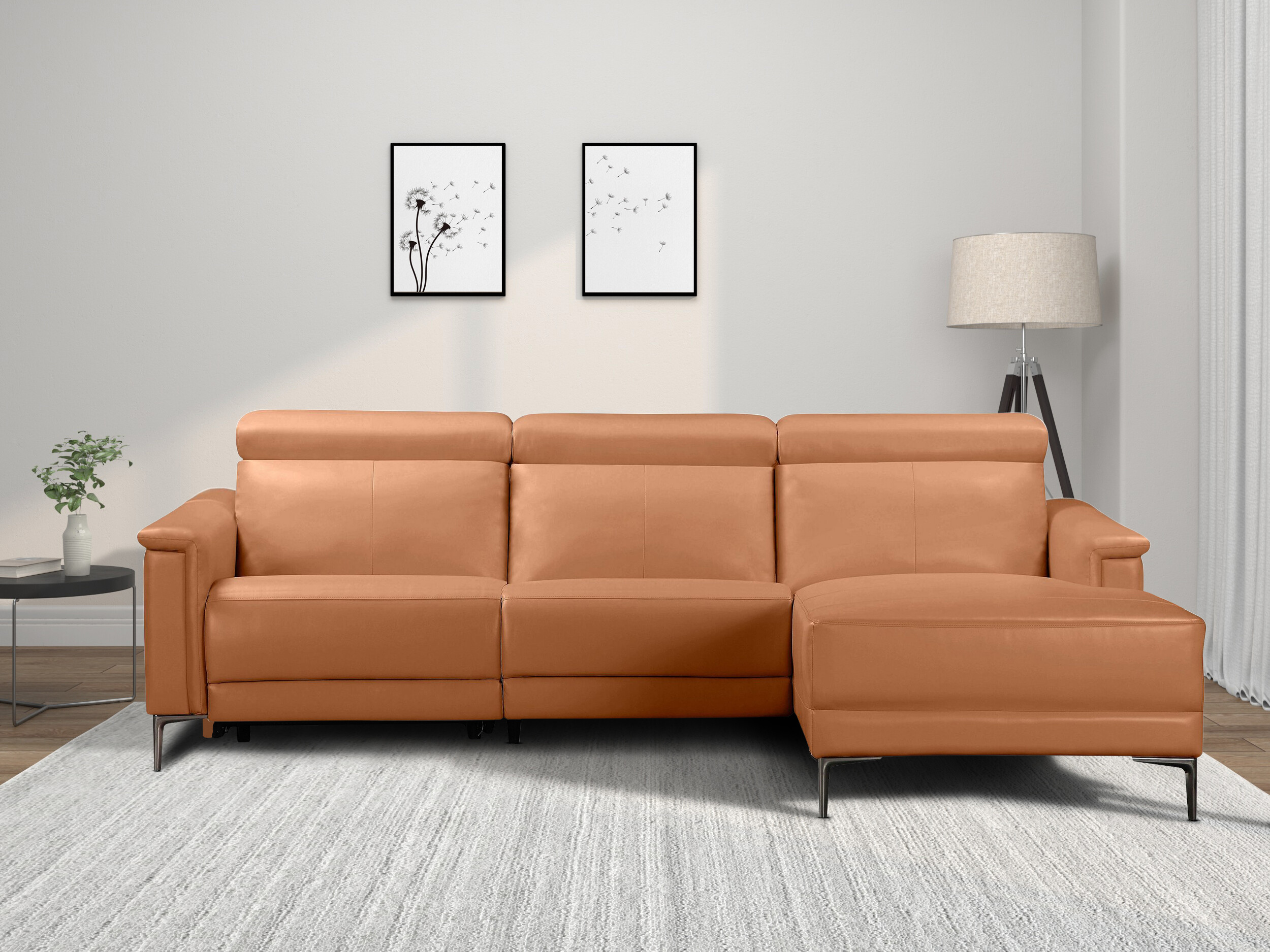 Ecksofa Liegesessel Denton 1499 (Braun)