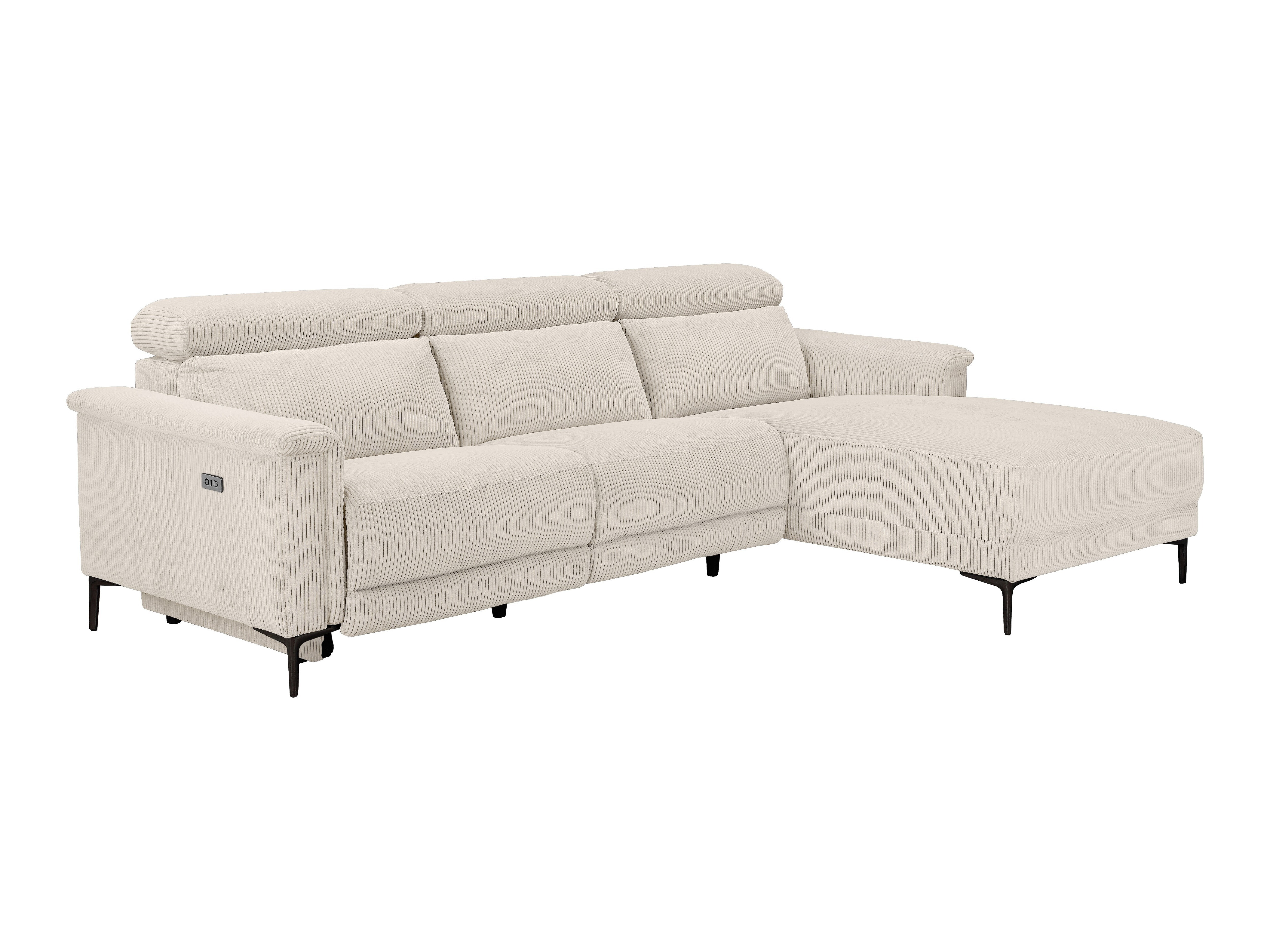 Ecksofa Liegesessel Denton 1499 (Cremefarben)