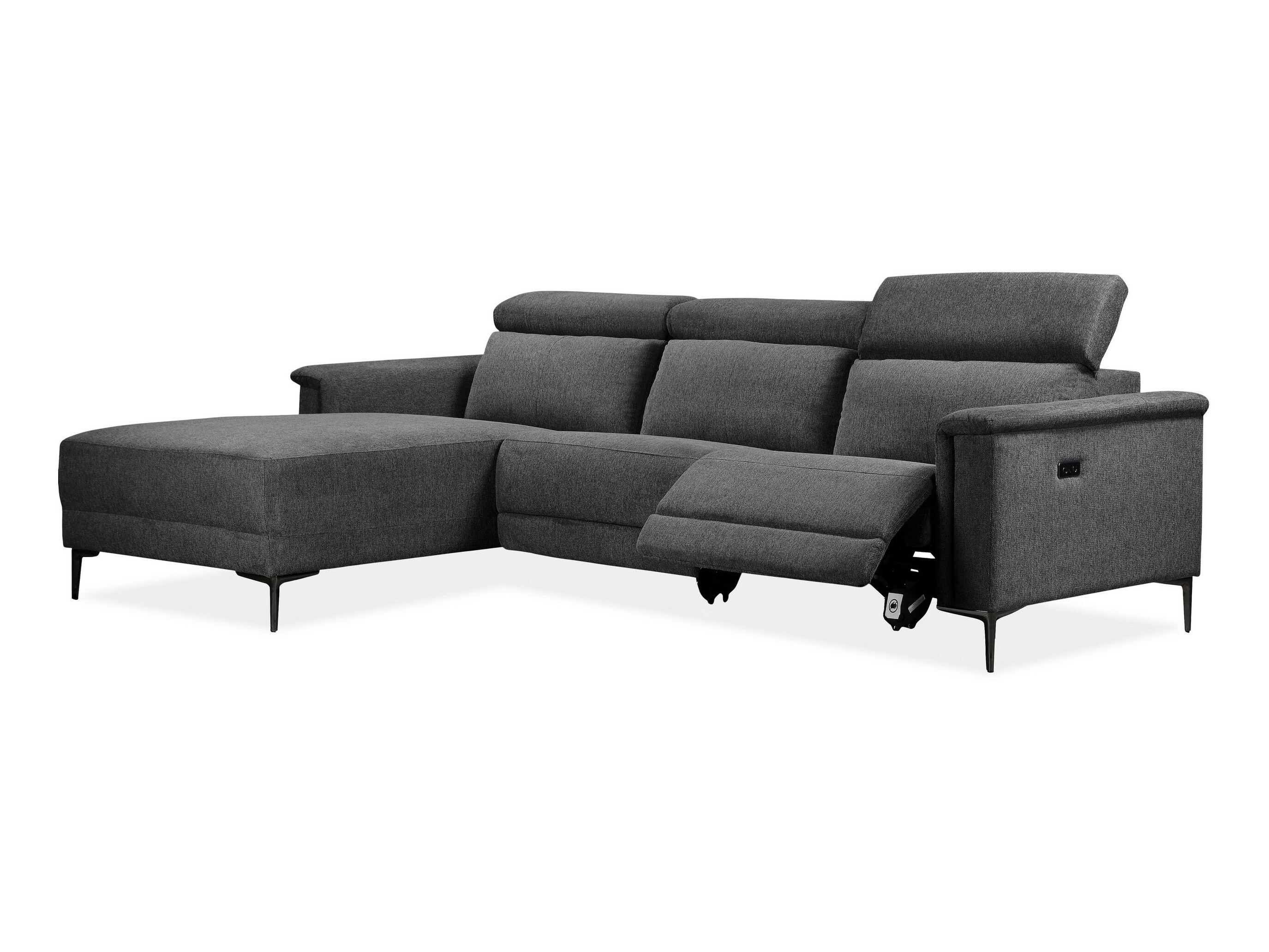 Ecksofa Liegesessel Evamare 105 (Anthrazit)