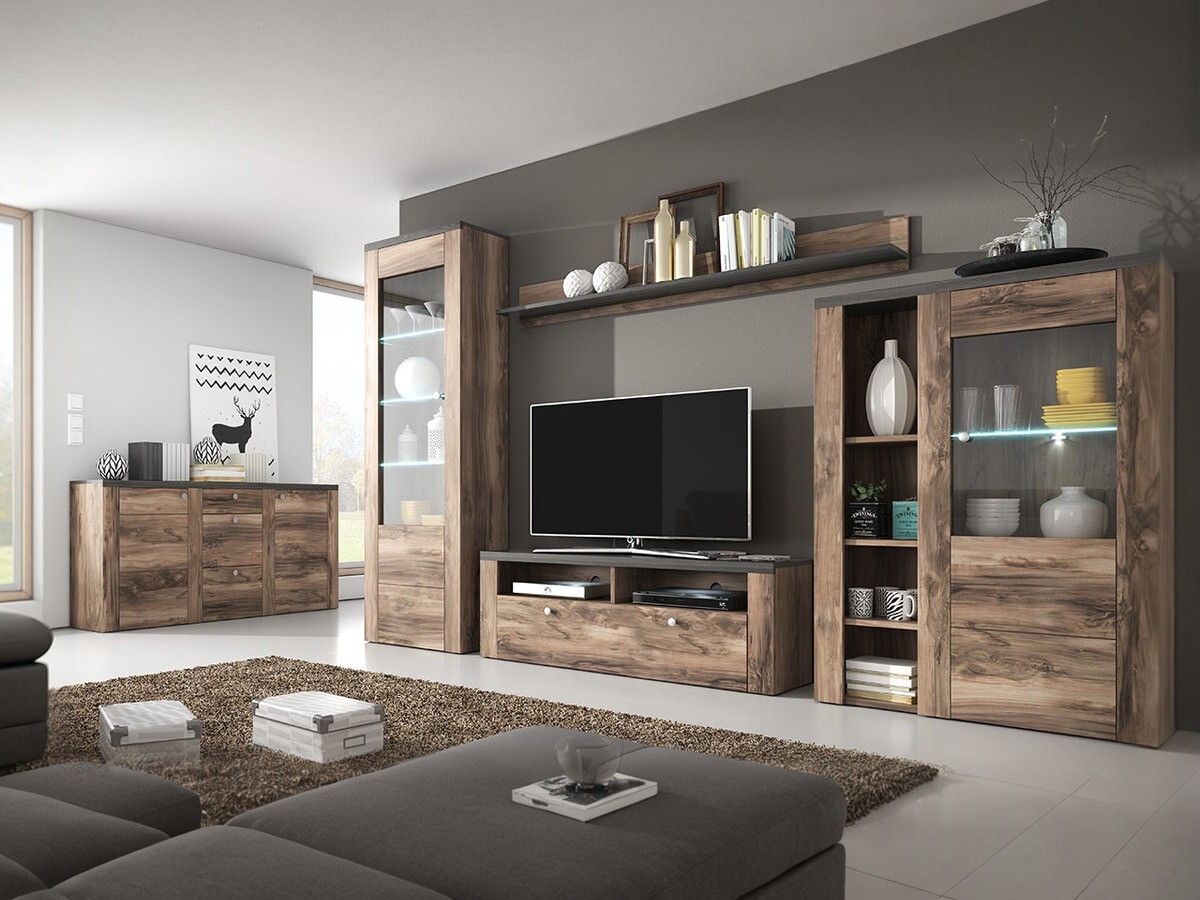 Regal Salelbo 104 (Nussholzoptik)