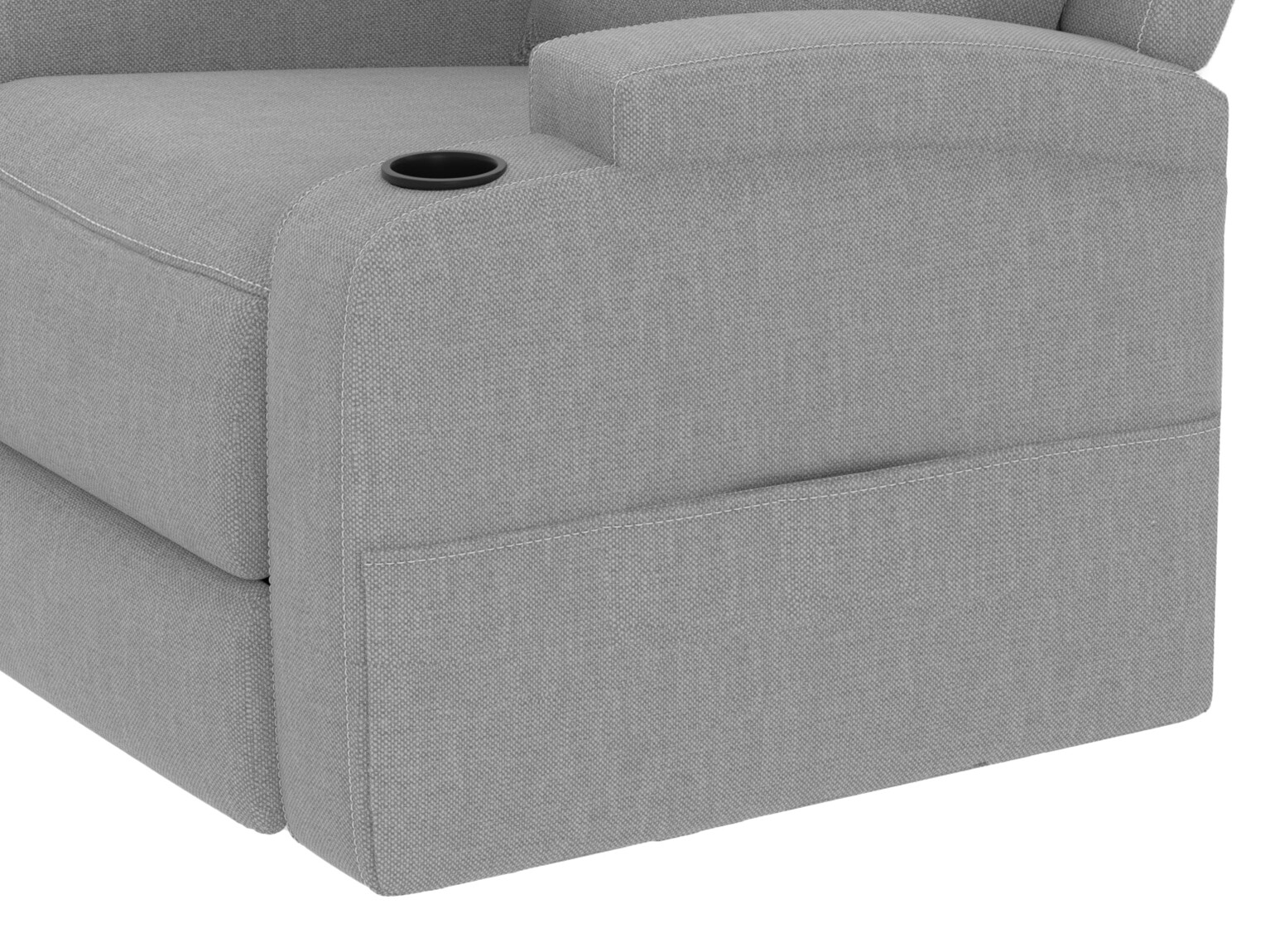 Sessel Liegesessel Denton 1565 (Hellgrau)