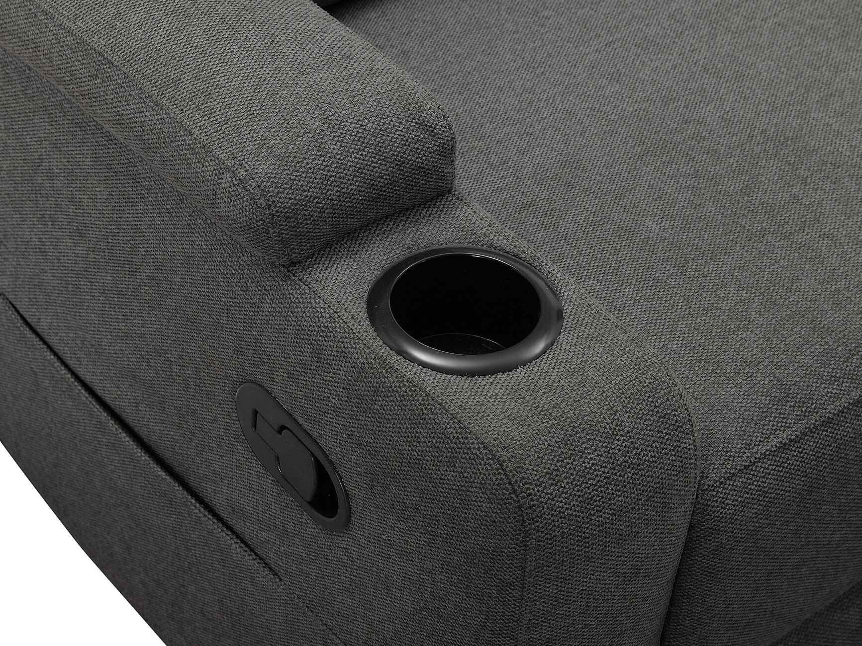 Sofa mit Liegefunktion Denton 1566 (Anthrazit)