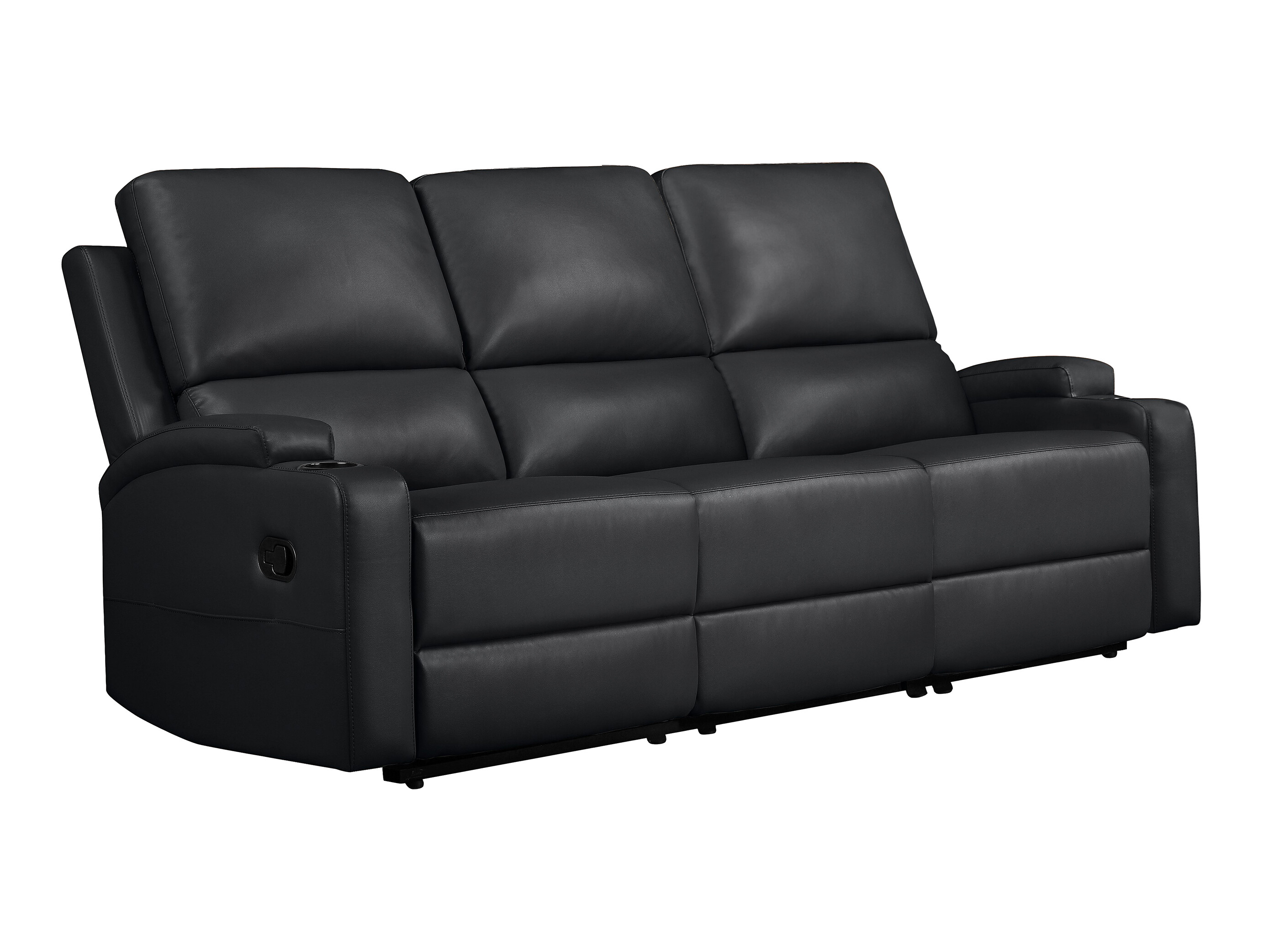 Sofa mit Liegefunktion Denton 1566 (Schwarz)