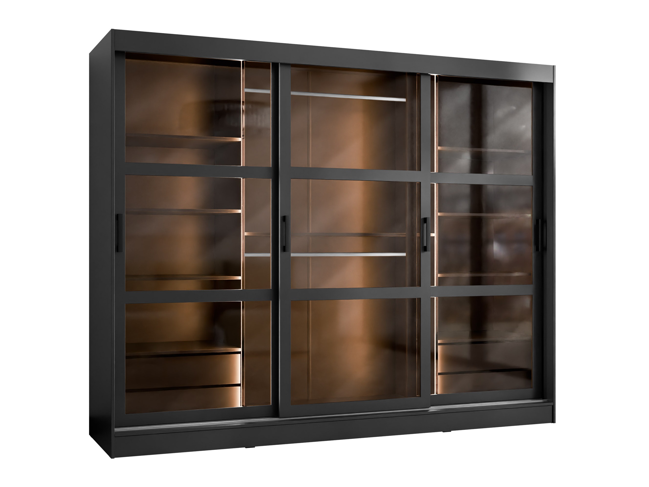 Kleiderschrank Comfivo Opus (Schwarz)