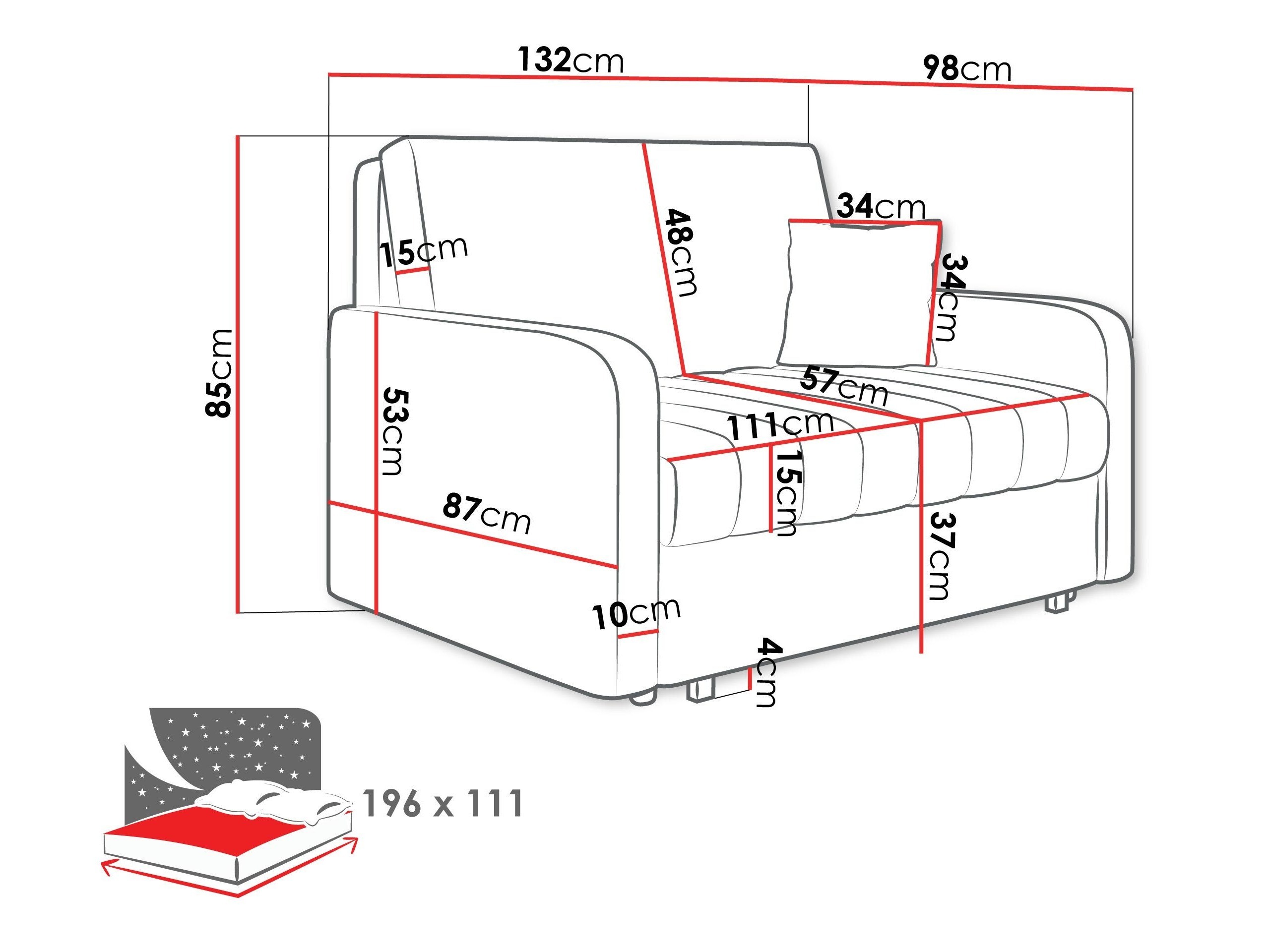 Schlafsofa Columbus 259 (Polo 872)
